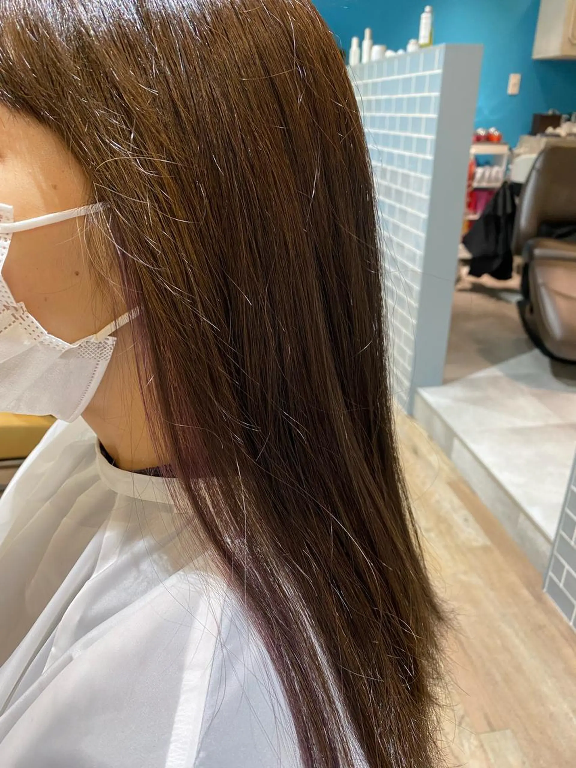 カラー フェニーチェ高崎所属・鶴谷 麻衣のヘアスタイル