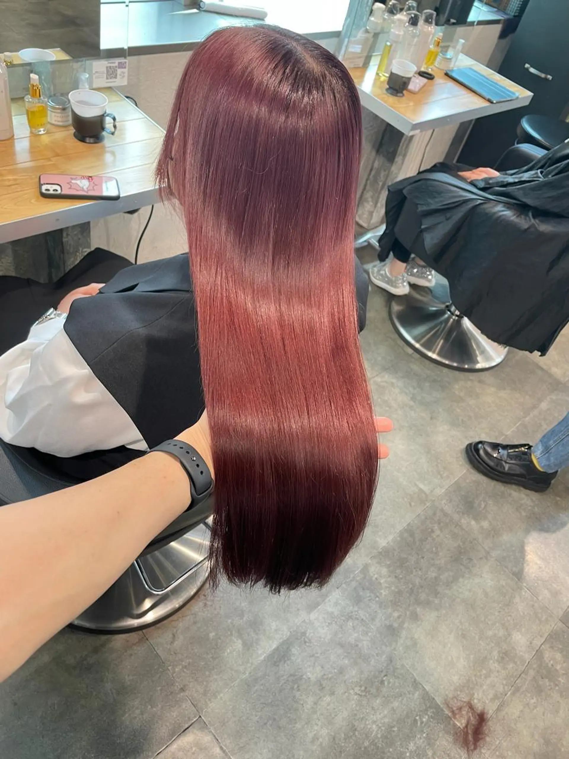 ロング カラー カット ヘアカラー トリートメント ヘッドスパ ヘアセット ベージュカラー💖 やすひろのヘアスタイル
