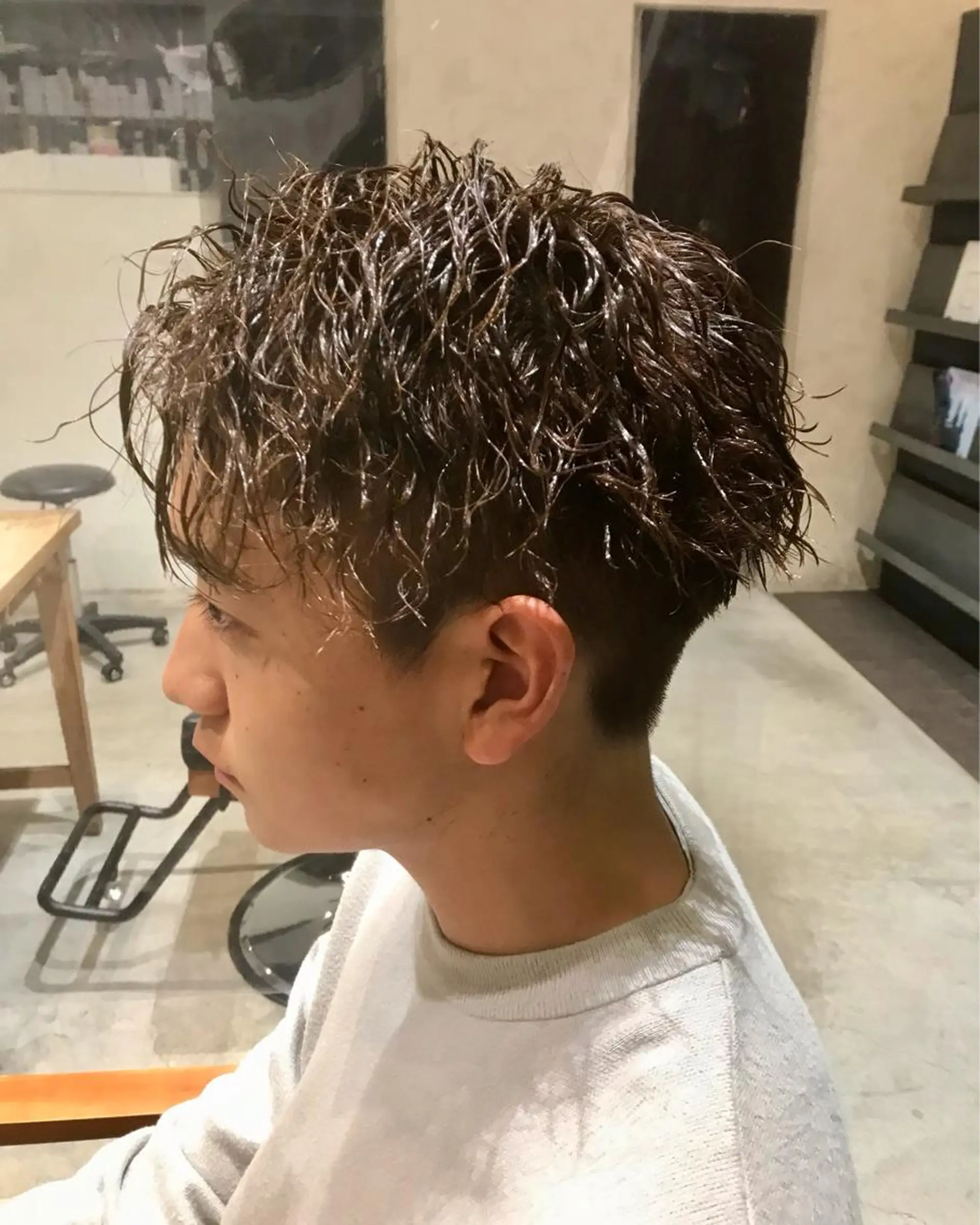 パーマ メンズ hair make addict (ヘアーメイク アディクト)所属・addict⭐️ 江川　颯也💎のヘアスタイル