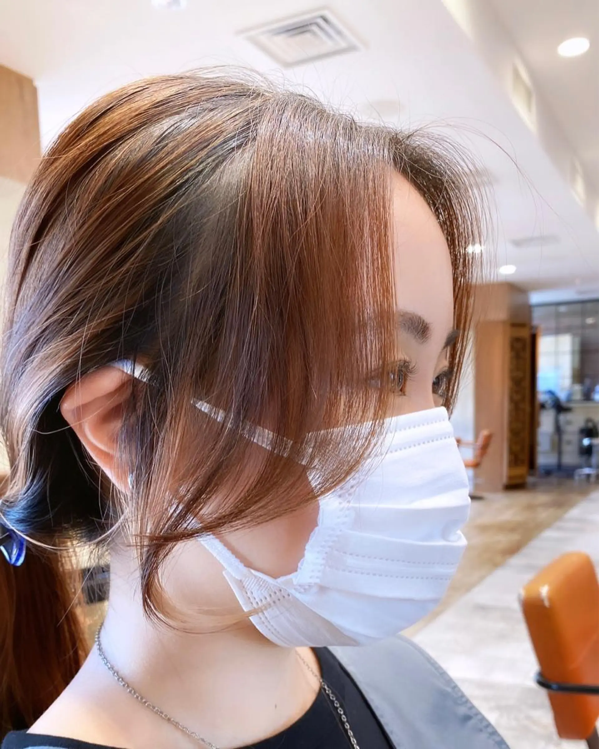 セミロング カラー カット ヘアカラー トリートメント On所属・顔まわりカット🌟 くびれヘア/寺門遥輝のヘアスタイル