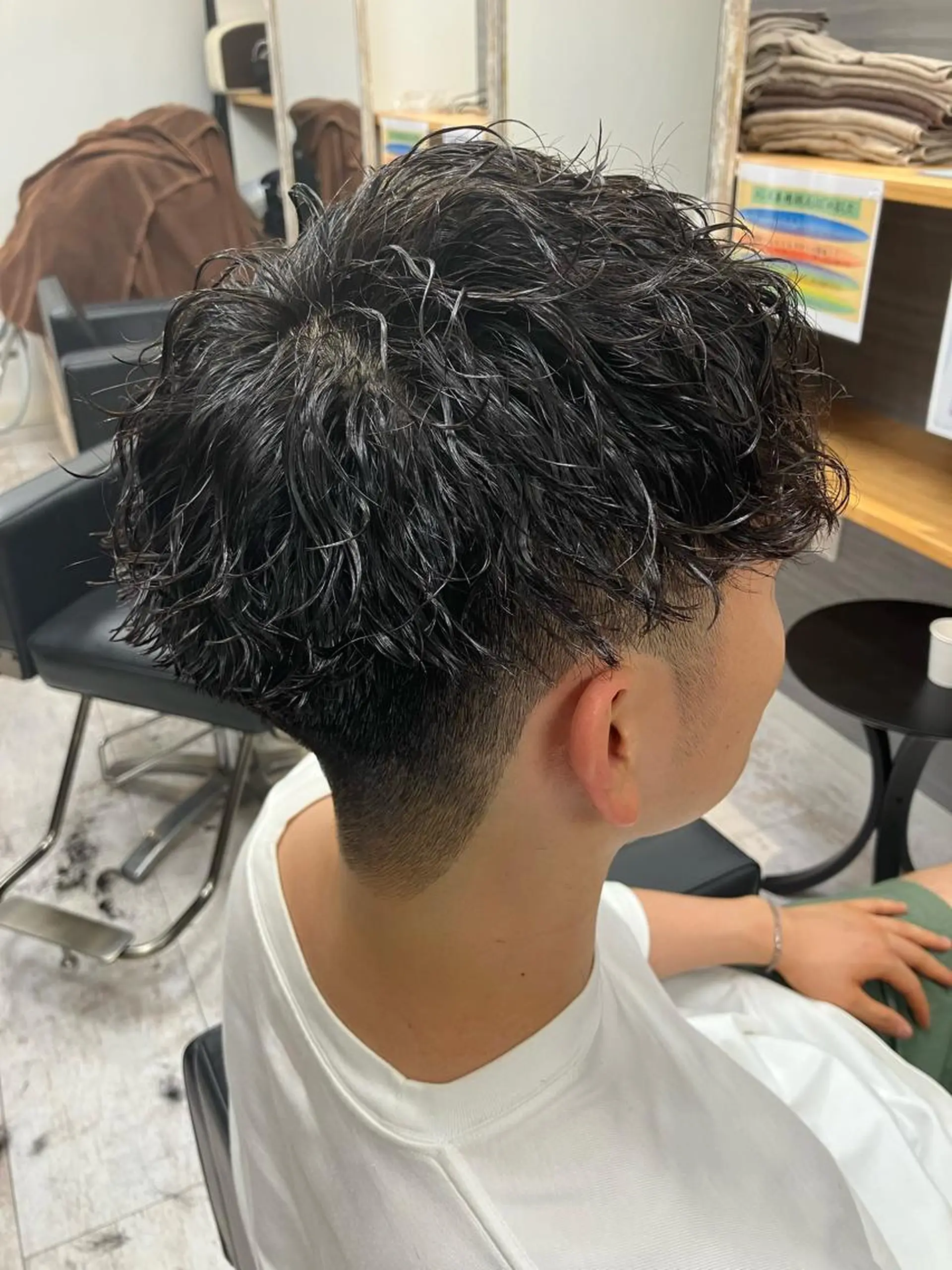 パーマ メンズ カット パーマ メンズ特化/パーマ/ フェードWATARUのヘアスタイル