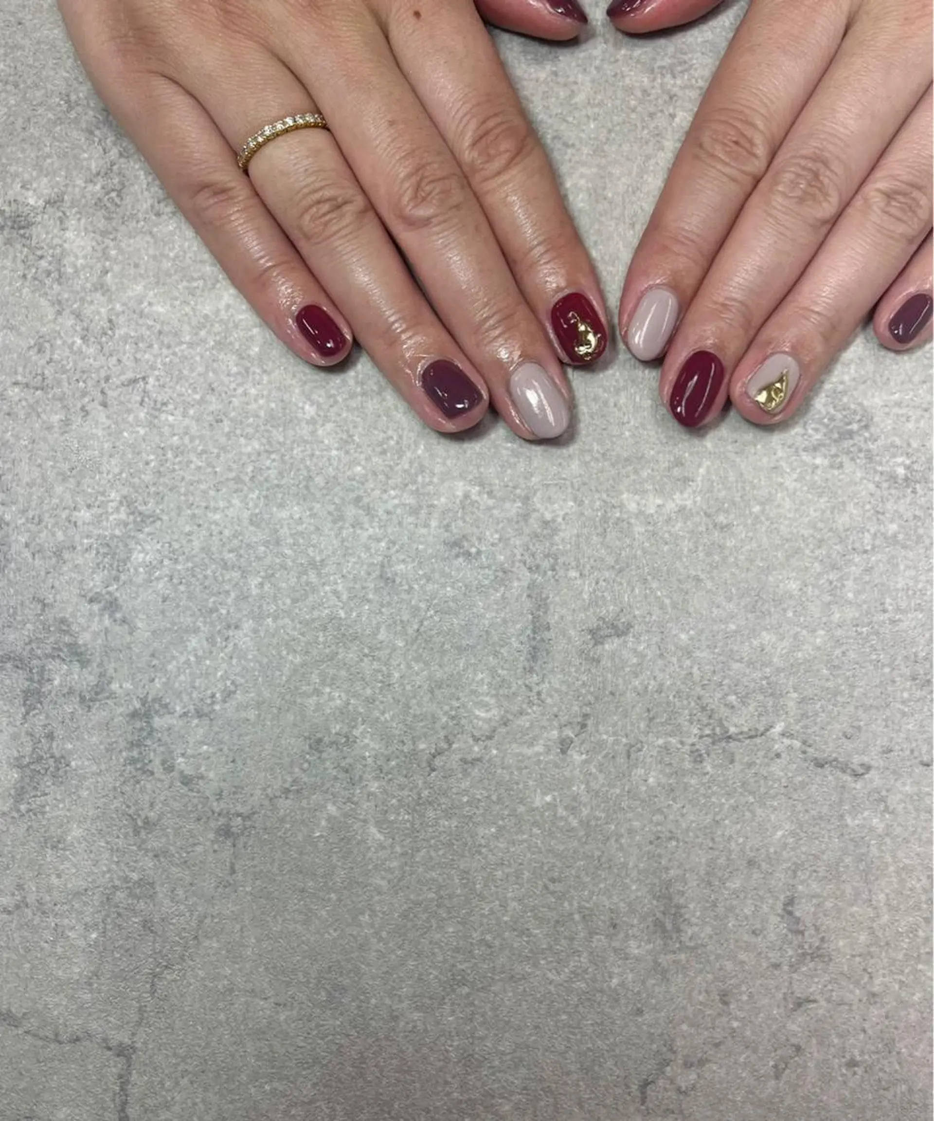 ネイル ミラーネイル ニュアンスネイル オフィスネイル ハンドネイル FASTNAIL PLUS 新宿店のネイルデザイン