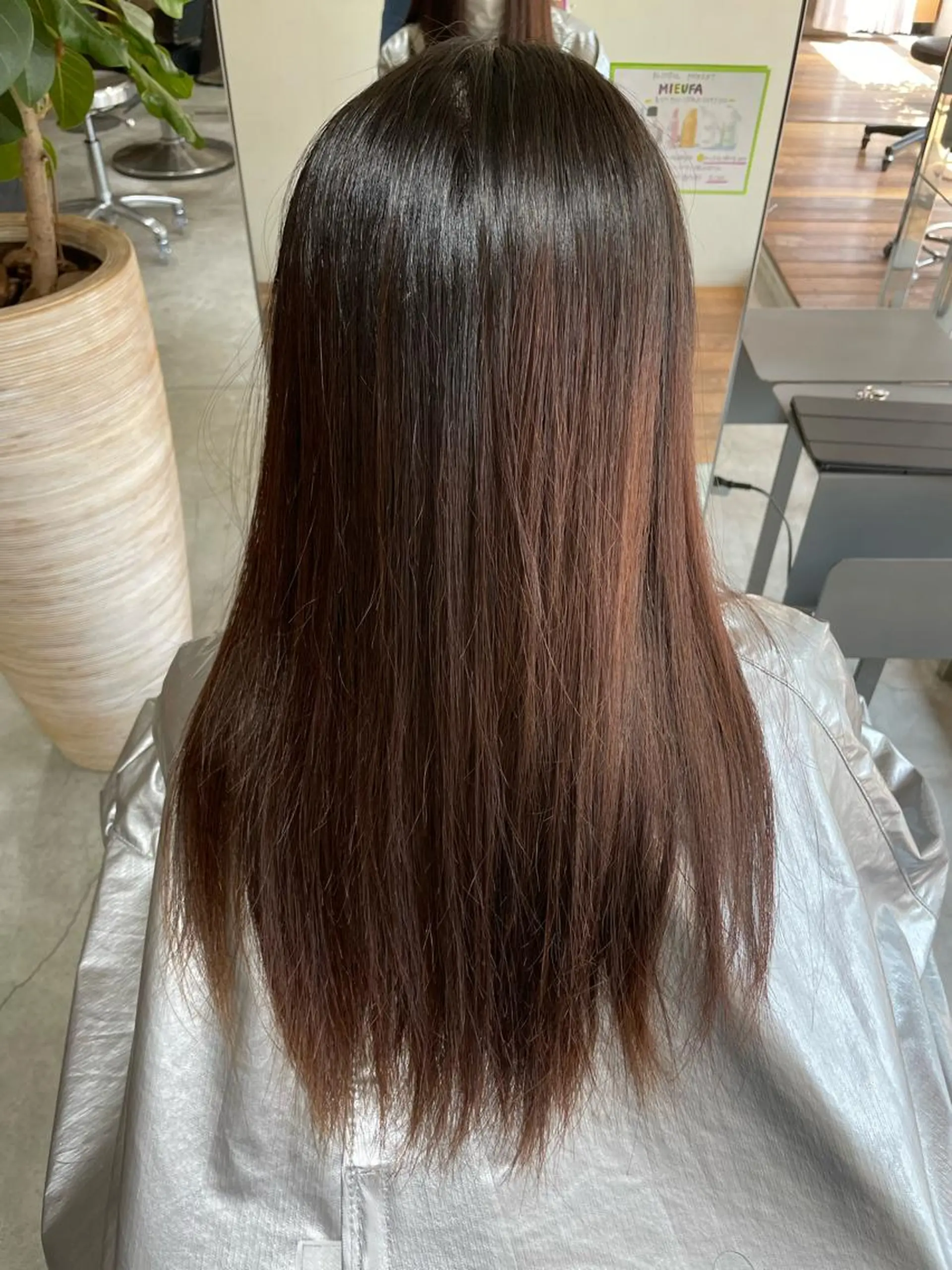 ロング 縮毛矯正 縮毛矯正 かりん髪質改善 /メンズカットのヘアスタイル