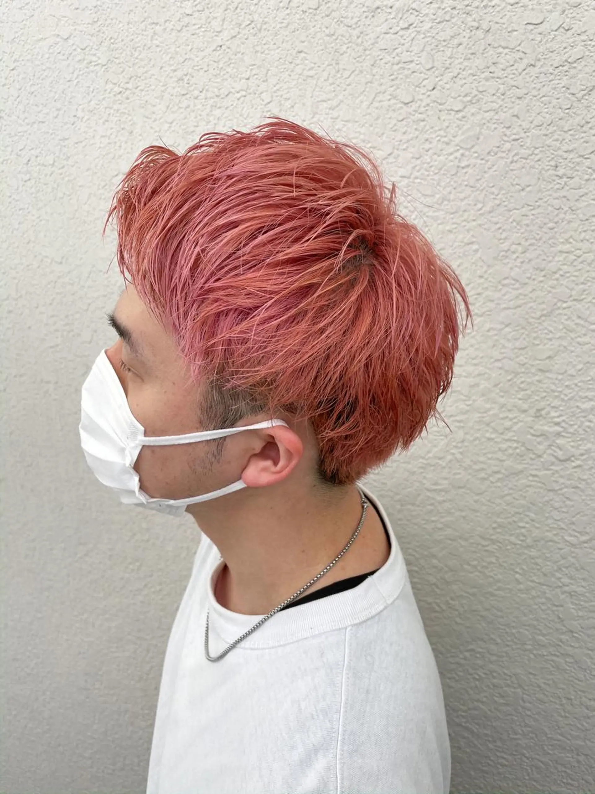 カラー ブリーチ ピンクカラー miyu 美髪縮毛矯正𓂃꙳⋆のヘアスタイル