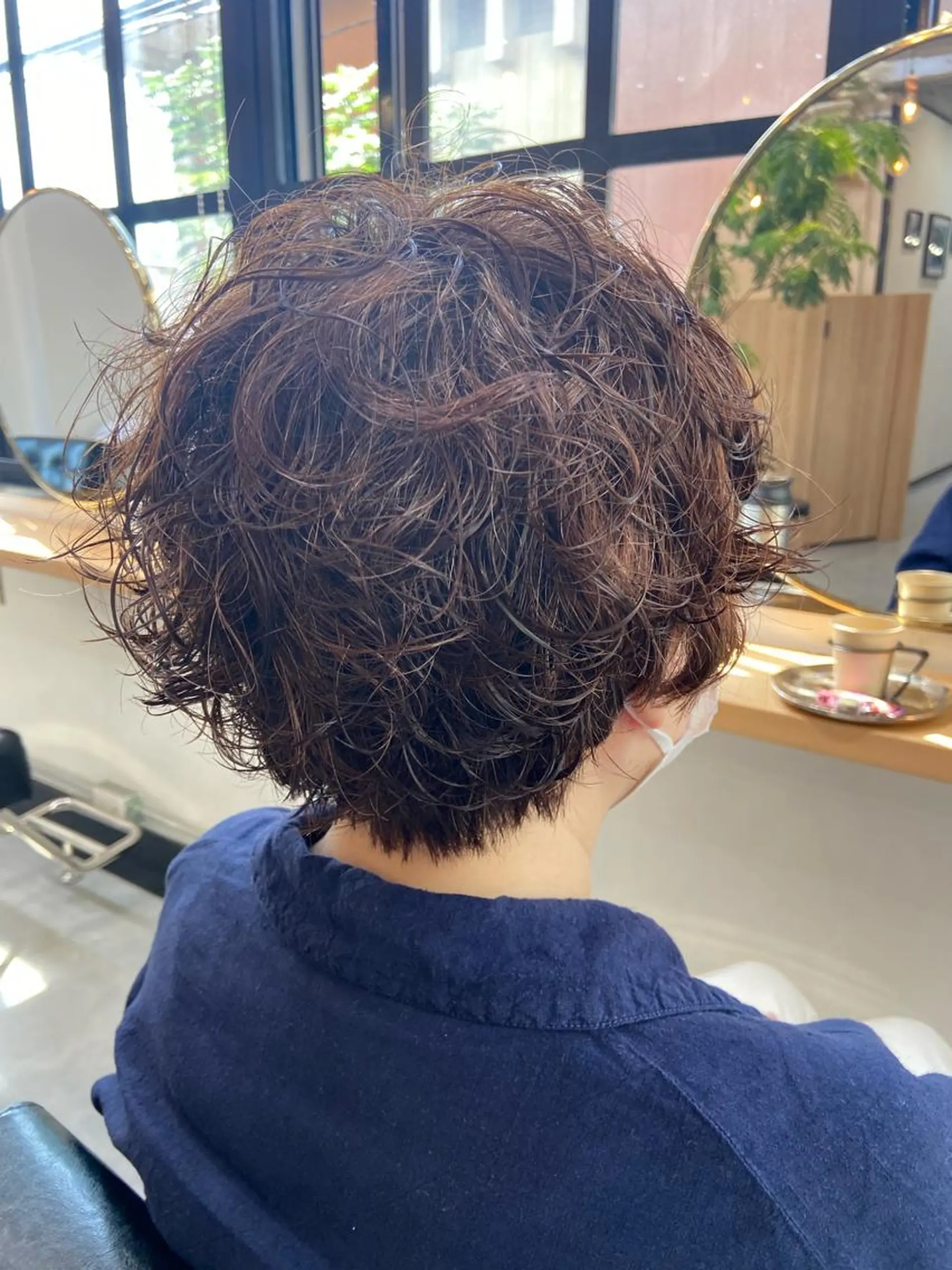 ショート パーマ 田中 あやなのヘアスタイル