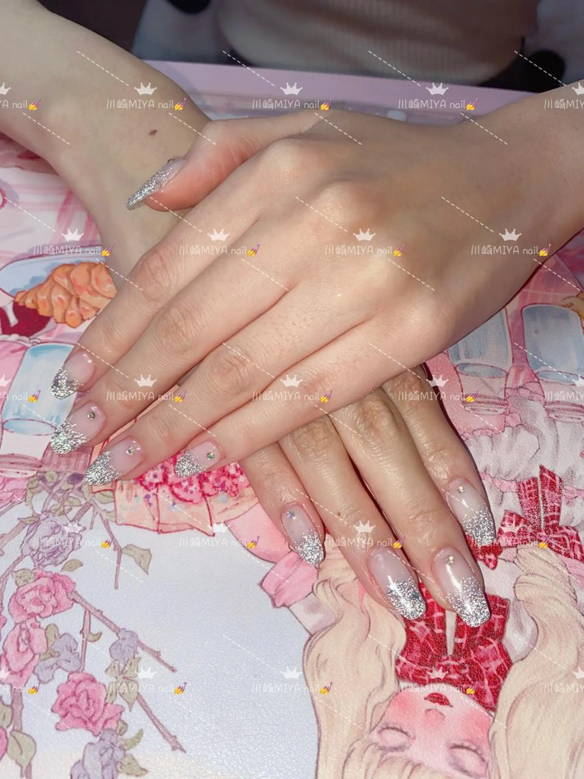 ミディアム 💜MIYA nail川崎店のネイルデザイン