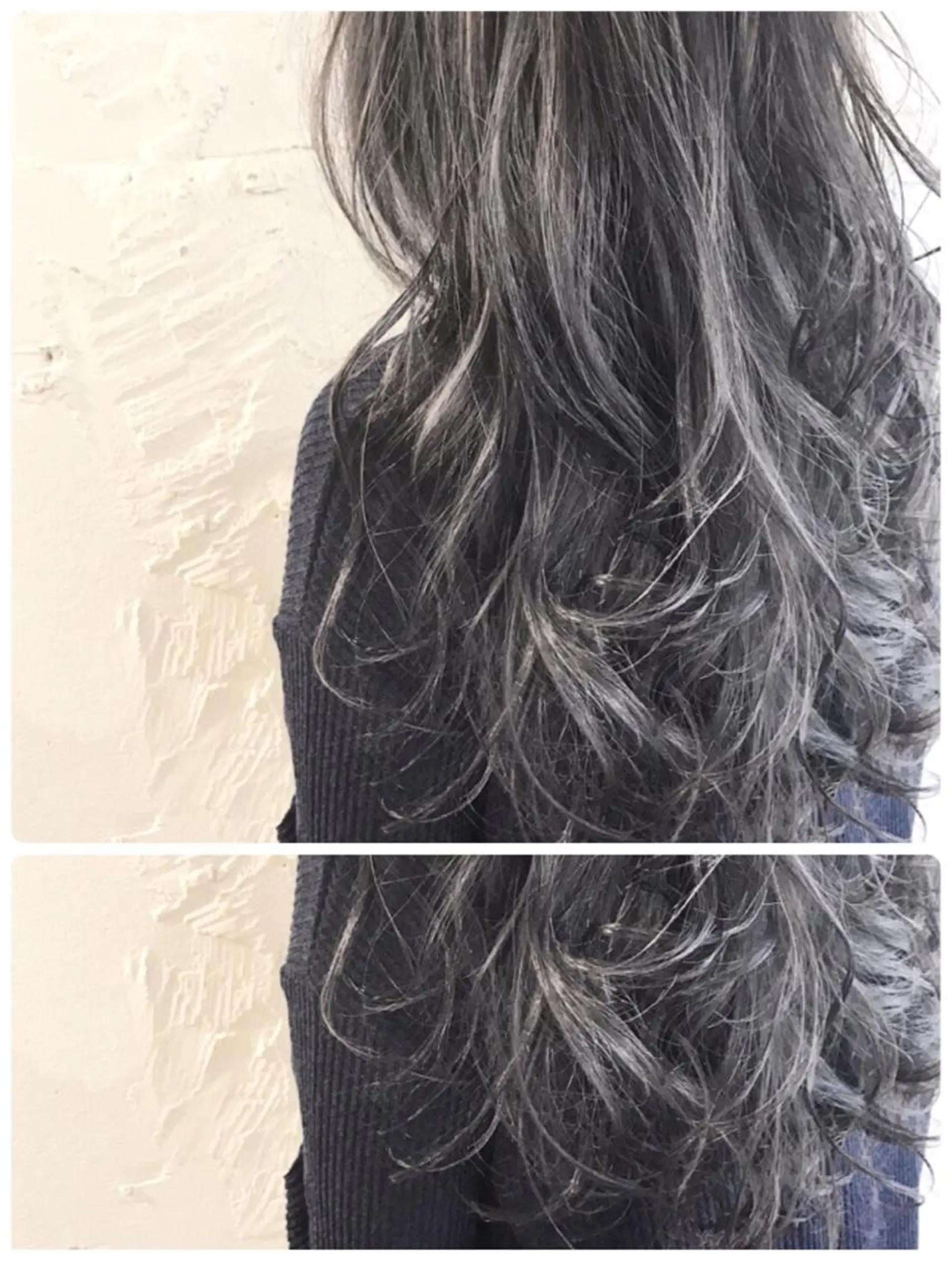 ロング カラー グレージュ シルバー シルバーグレージュ 外国人風カラー grow恵比寿【グロウ】髪質改善/ハイライト/ブリーチ/レイヤーカット所属・奥野 貴史　代表　レイヤーのヘアスタイル