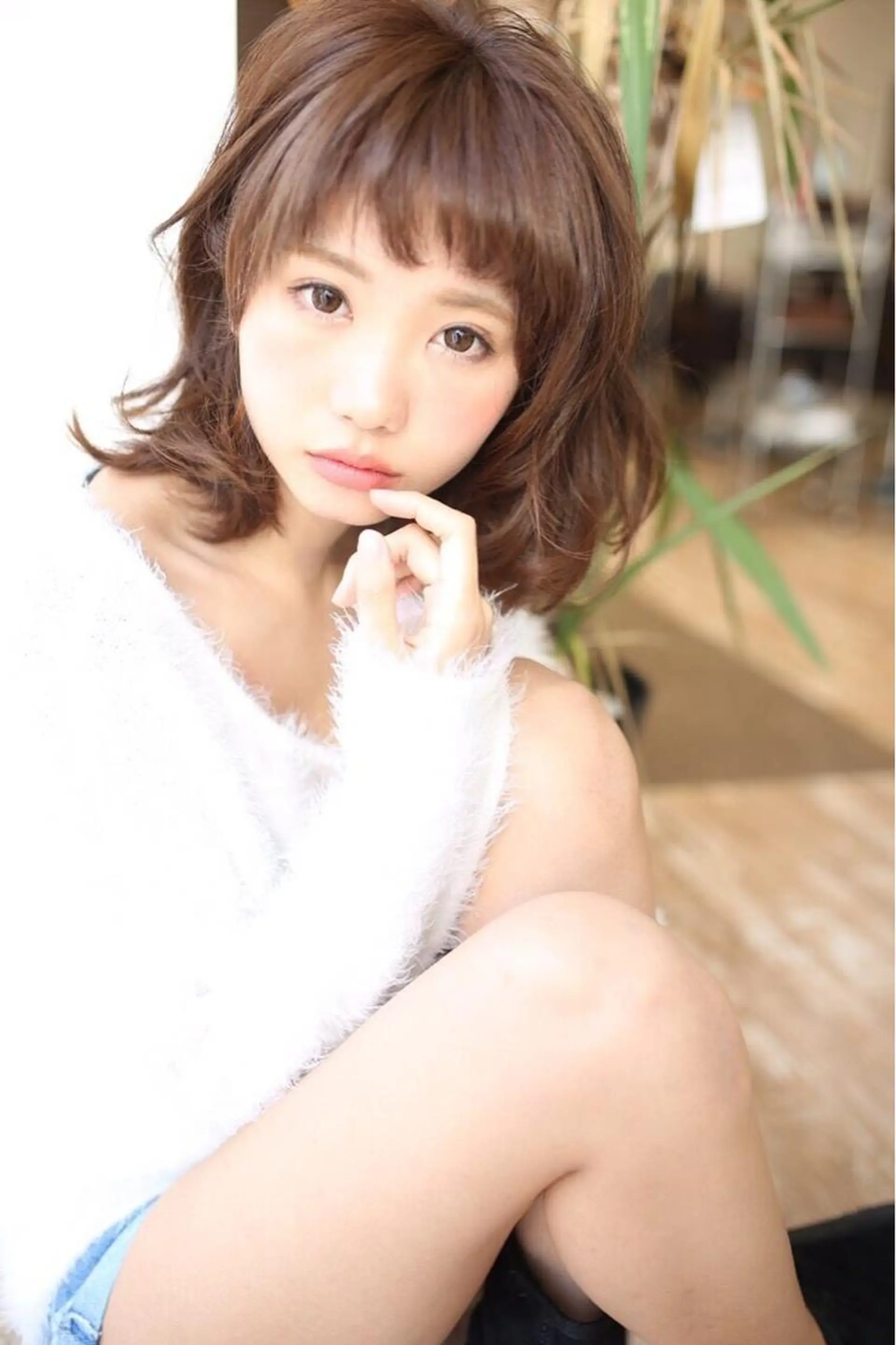 ミディアム カラー パーマ ✖️リーアキト LEEAKITO✖️のヘアスタイル