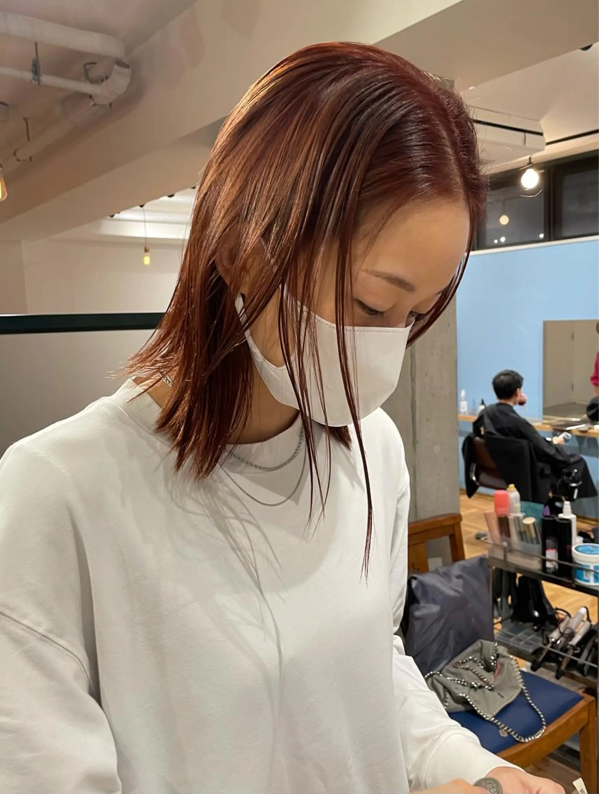 セミロング カラー パーマ ヘアアレンジ ネイル マツエク・マツパ Miku /ブリーチ/ボブのヘアスタイル