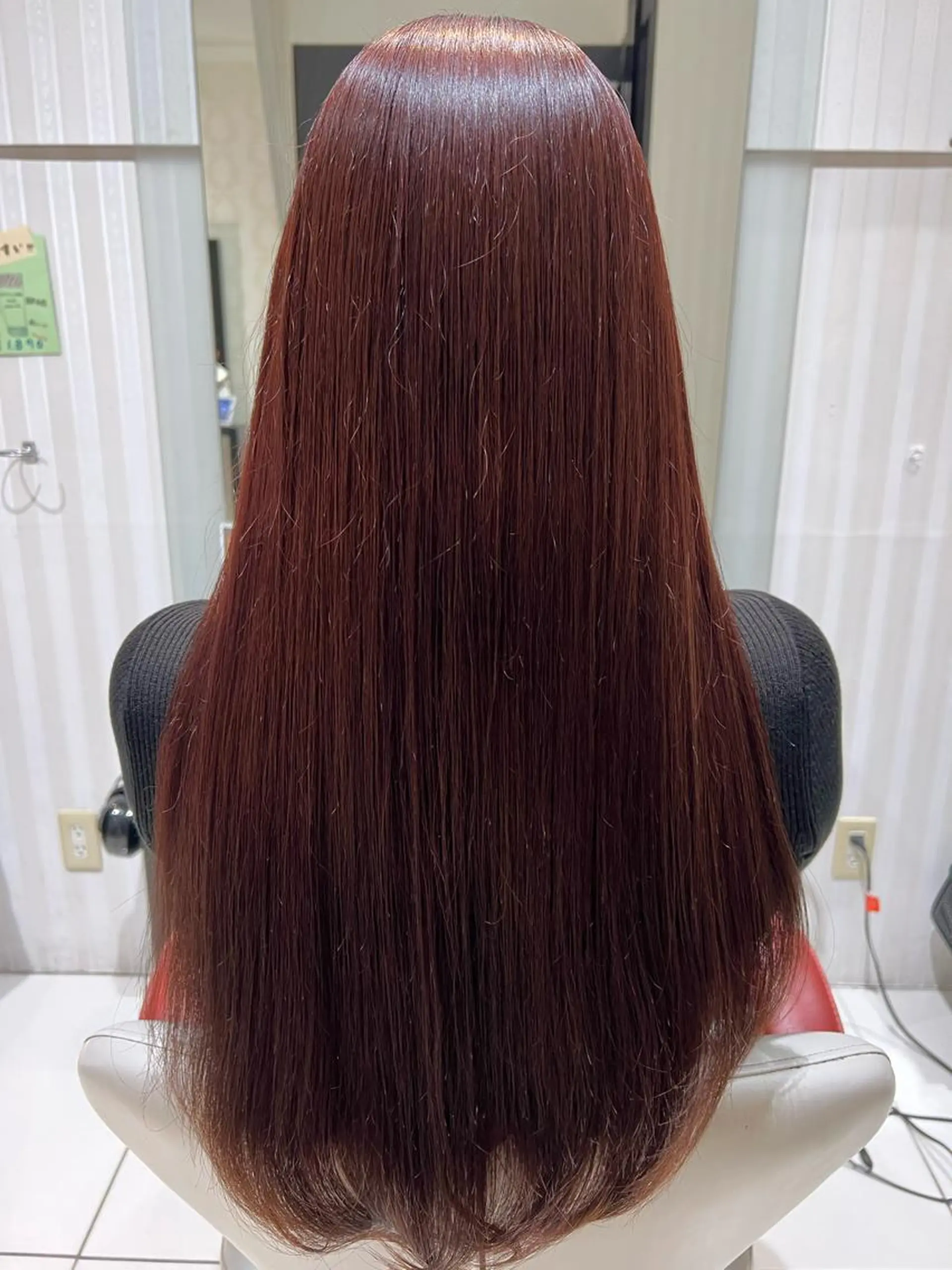 ロング カラー ブリーチ ブリーチなしカラー レッドカラー ヘアカラー トリートメント 🫧🧸カラーリスト 🫧MIO🧸🫧のヘアスタイル