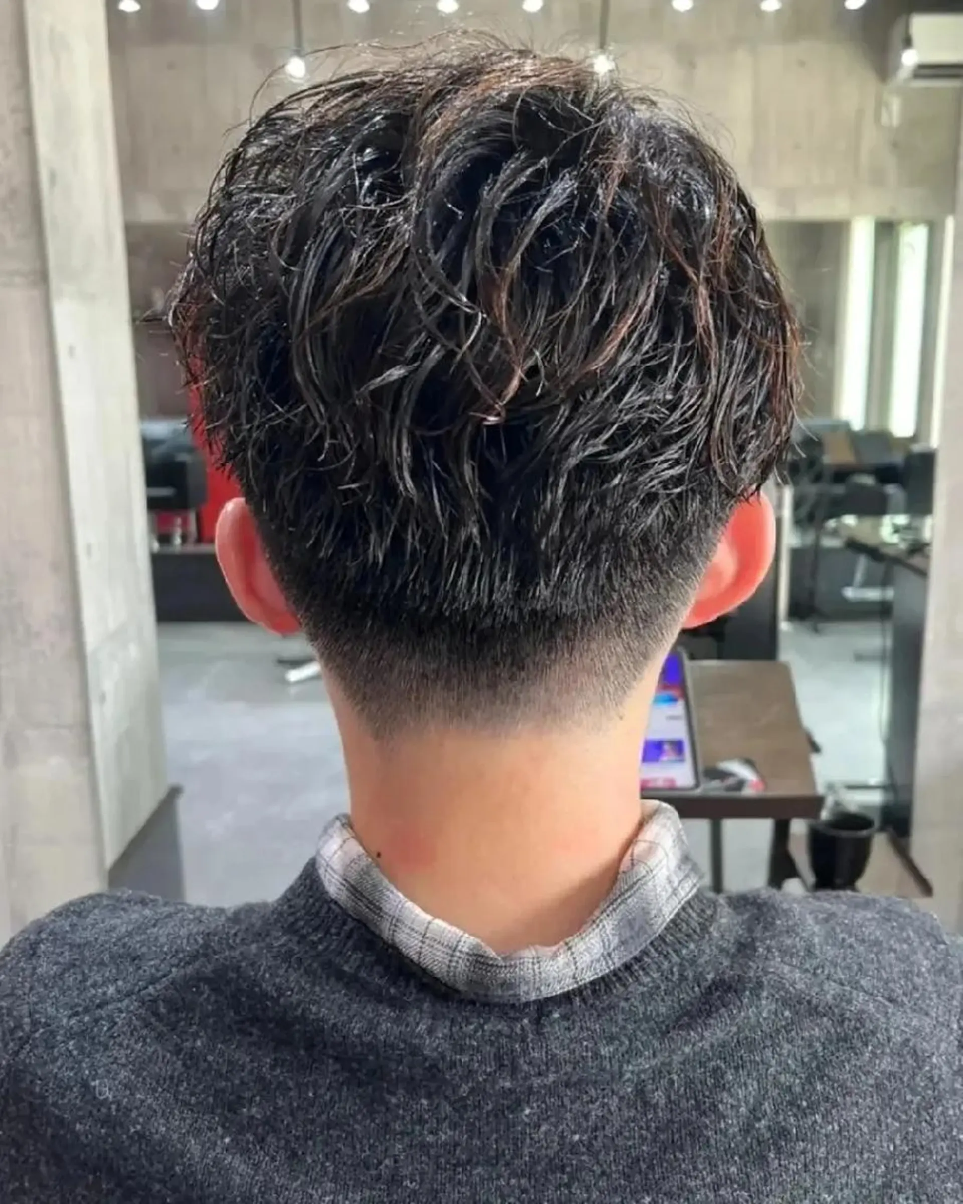 ショート パーマ メンズ PLUSISM Velen所属・高橋嵐 プラスイズムヴェレンのヘアスタイル