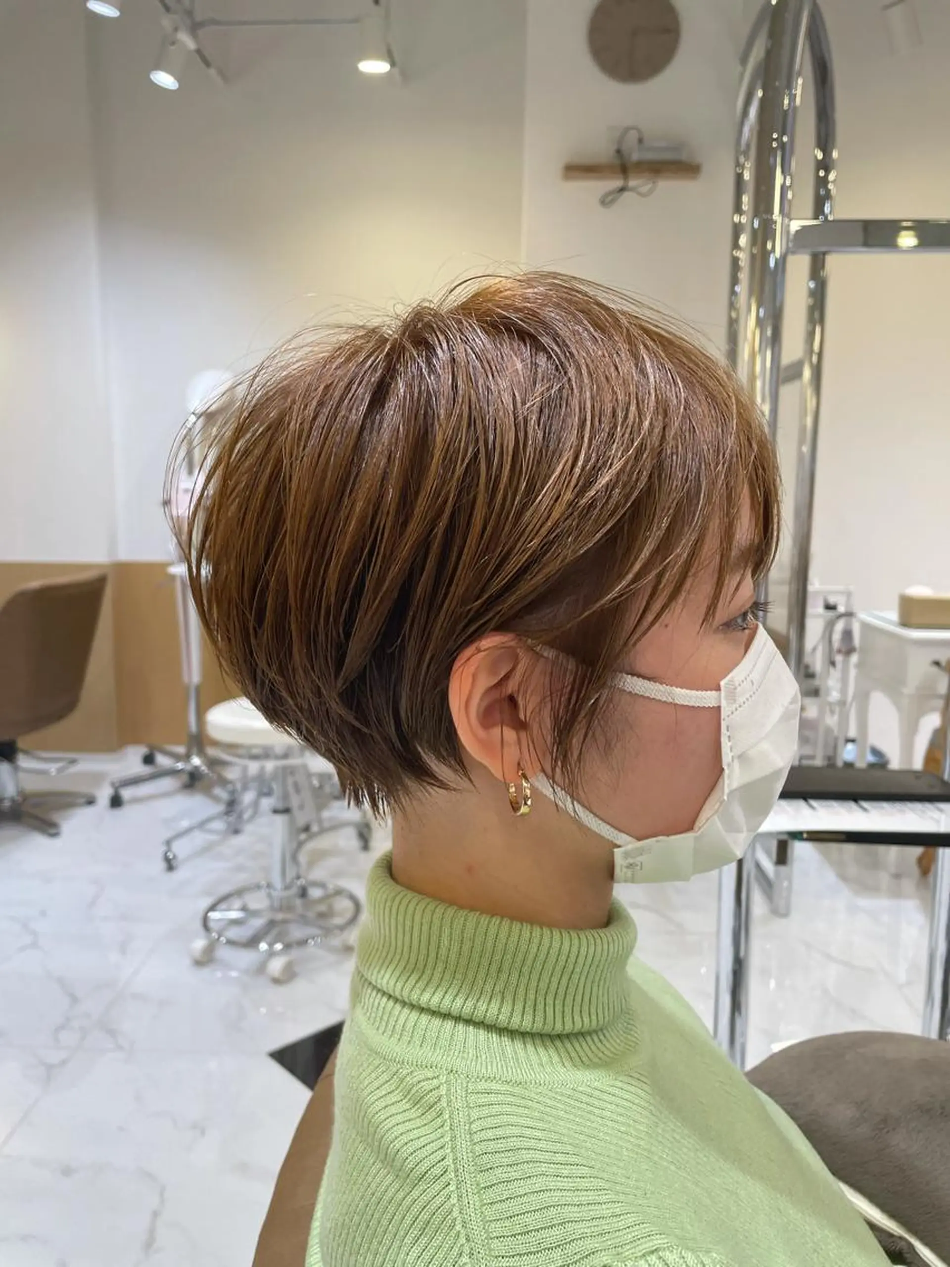 ショート カラー 似合わせスタイル 岡田勇哉のヘアスタイル