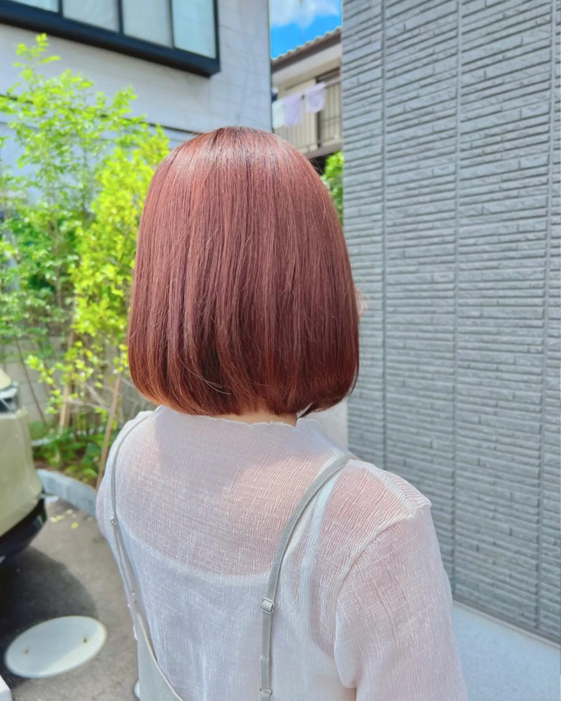 ミディアム カラー レッドカラー カット ヘアカラー トリートメント リバティークルー初石店所属・ボブ/レイヤー/美髪 矯正/澁谷礼一のヘアスタイル
