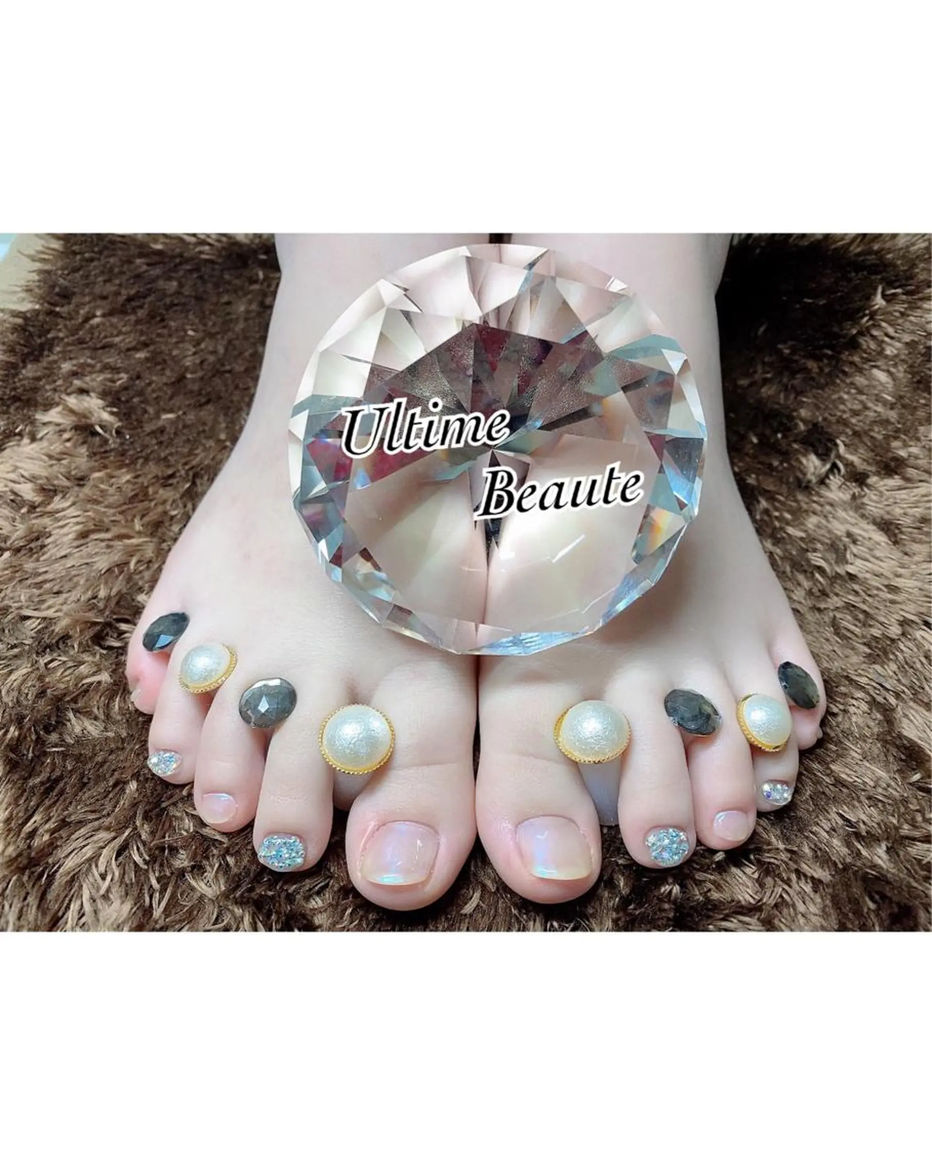 ネイル オーロラネイル キラキラネイル ミラーネイル 石塚 亜矢加のネイルデザイン