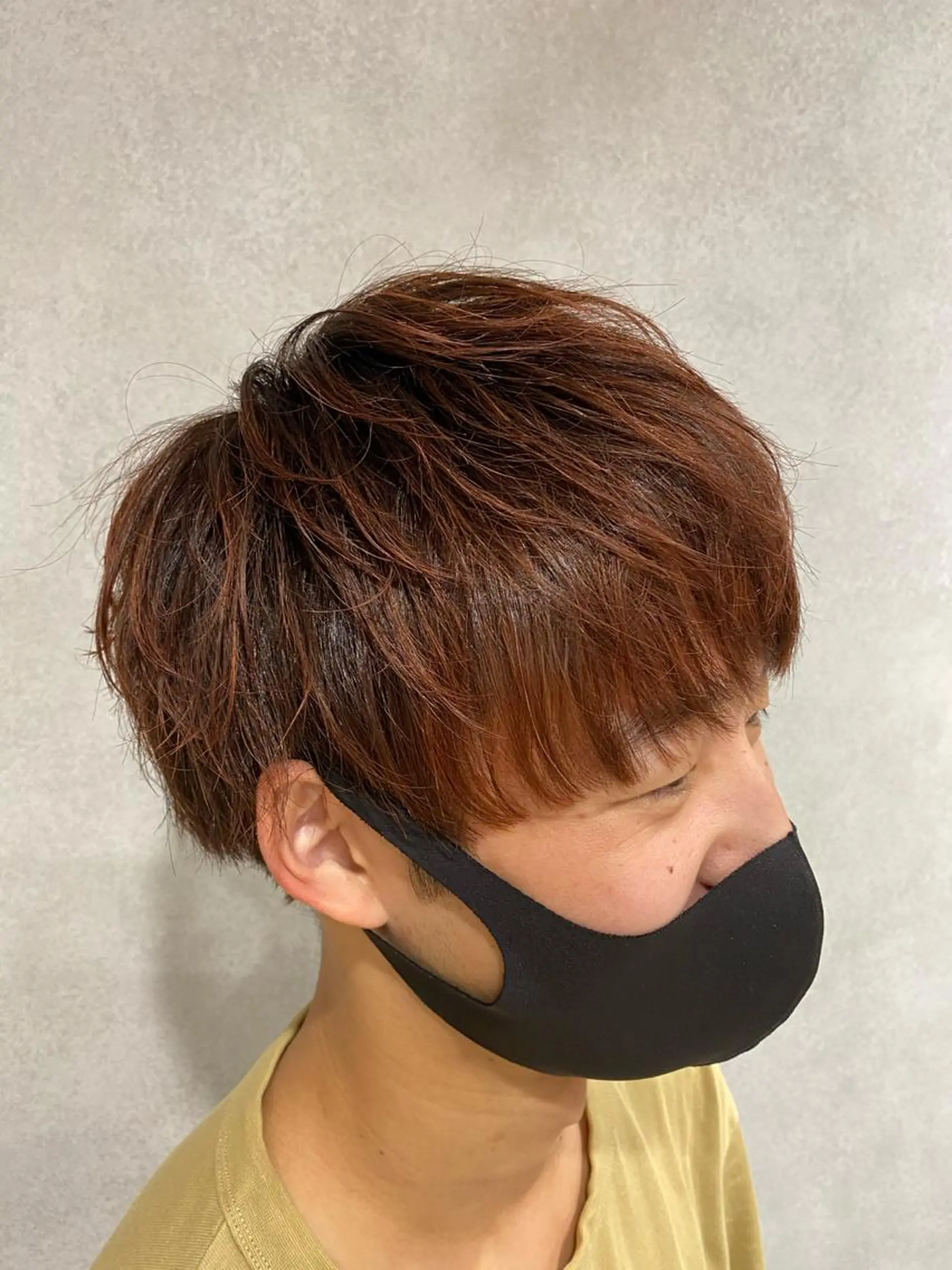 カラー ブリーチ ブラウンカラー ブリーチなしカラー レッドカラー カット YOHEI【メンズ/ パーマ/メンズ特化】のヘアスタイル