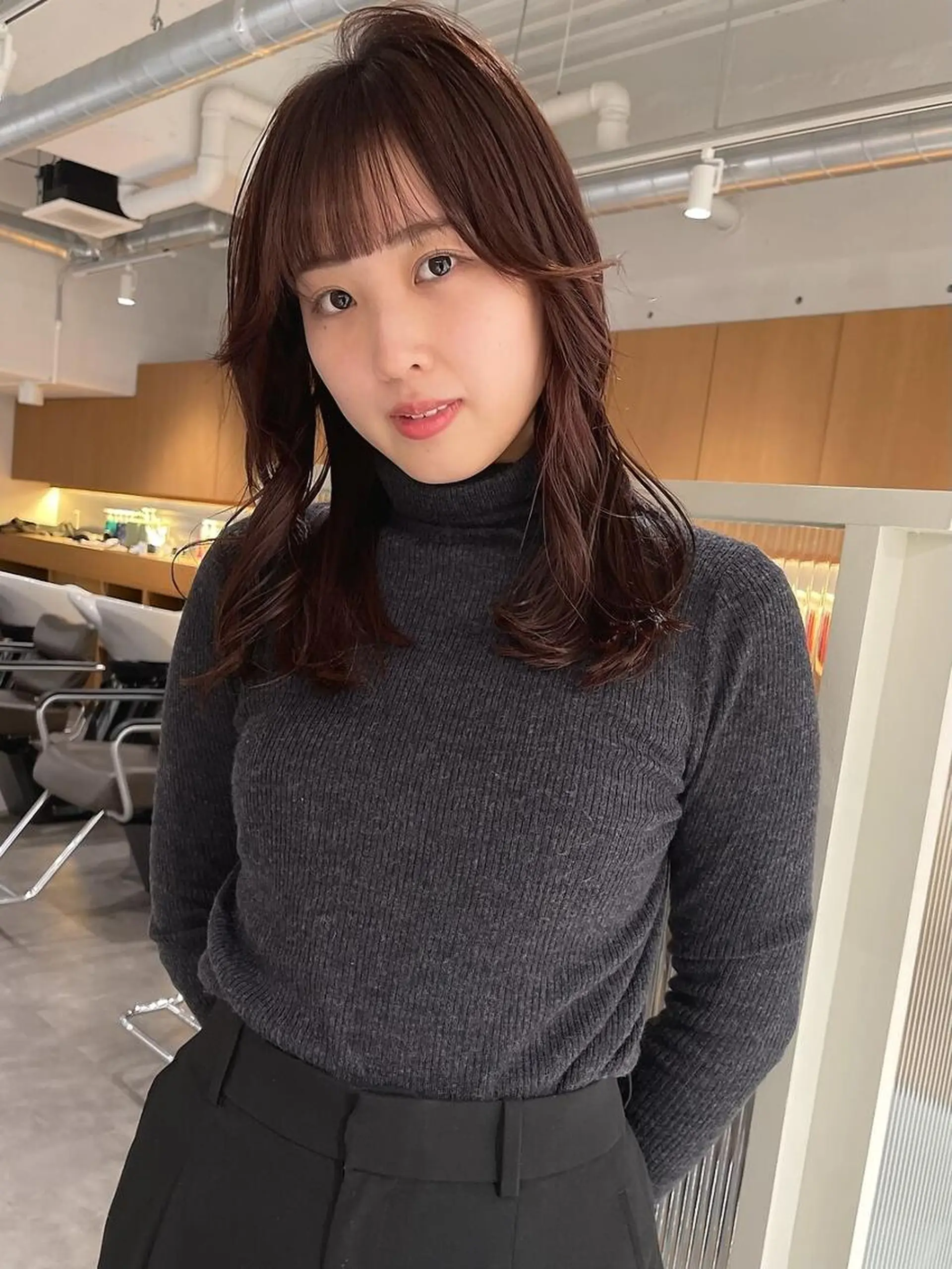 セミロング カット トリートメント ボブ/レイヤー/ 御田村裕人のヘアスタイル