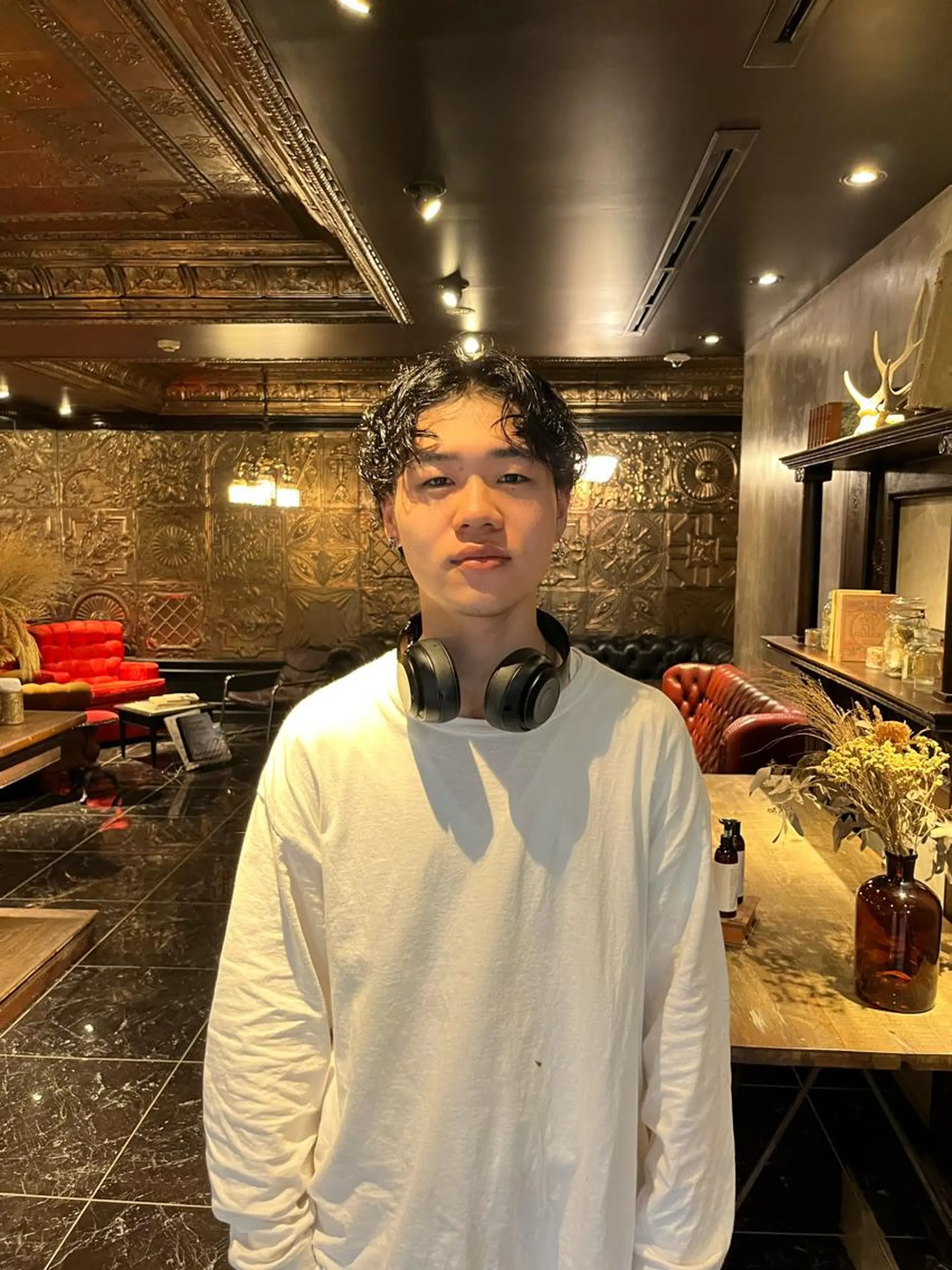 パーマ メンズ HAIR MAKE  miel所属・🫧透明感カラー🫧 SHINSEIのヘアスタイル