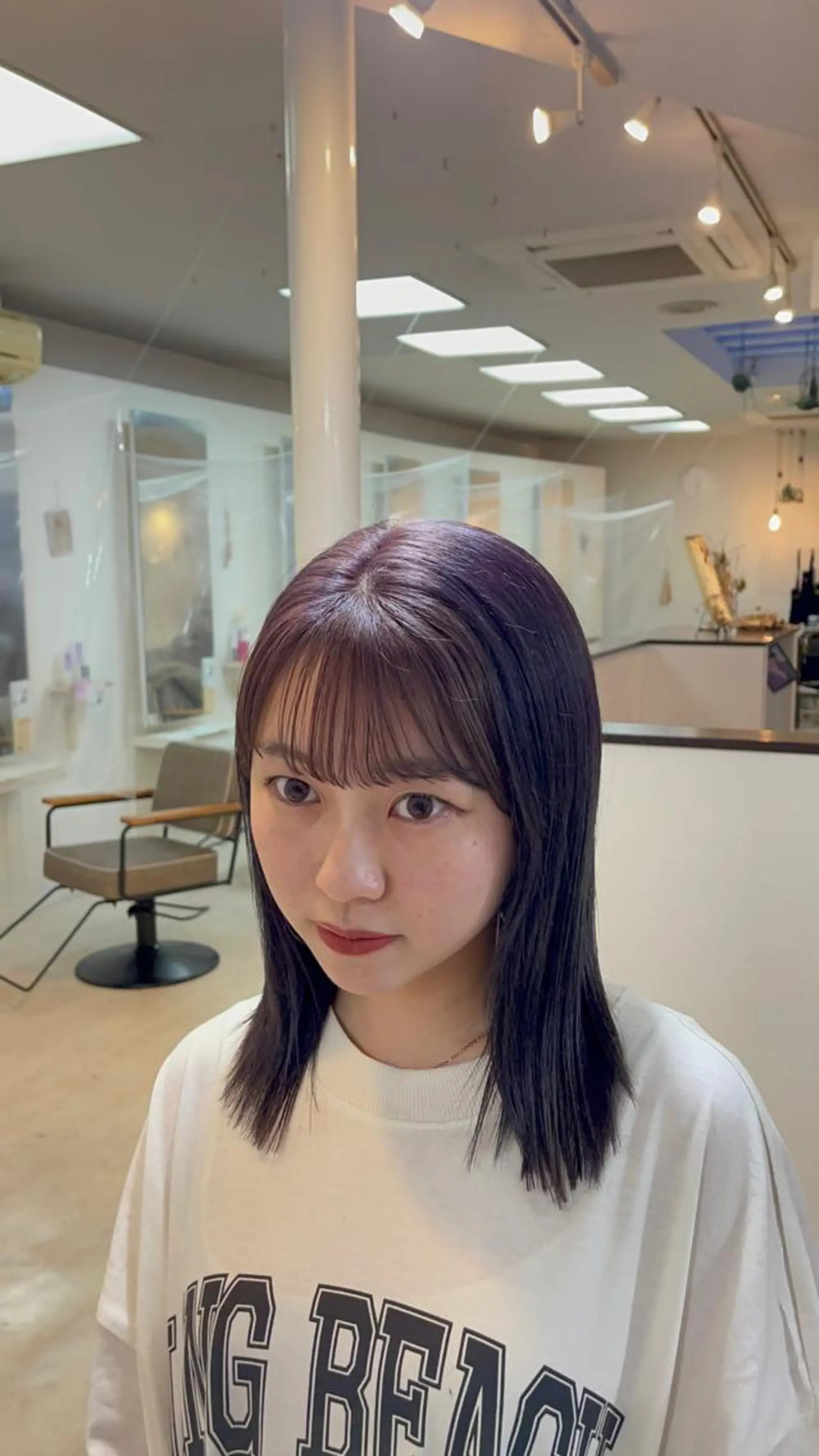 ミディアム カラー ラベンダーカラー hyphen《ハイフン》所属・市村 香多のヘアスタイル