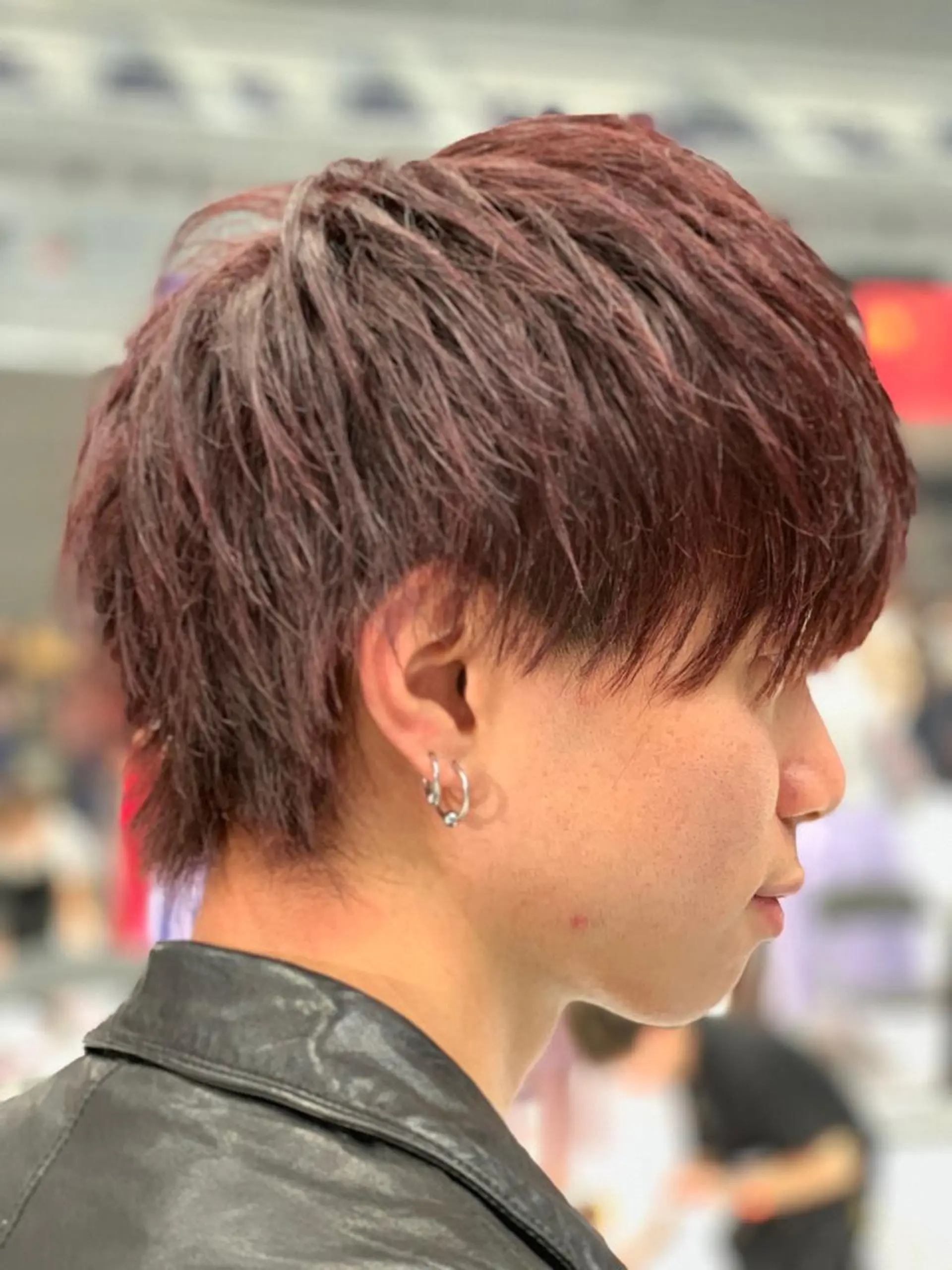 ショート カラー メンズ メンズウルフカット ウルフカット カット ヘアカラー 平本 雄馬のヘアスタイル