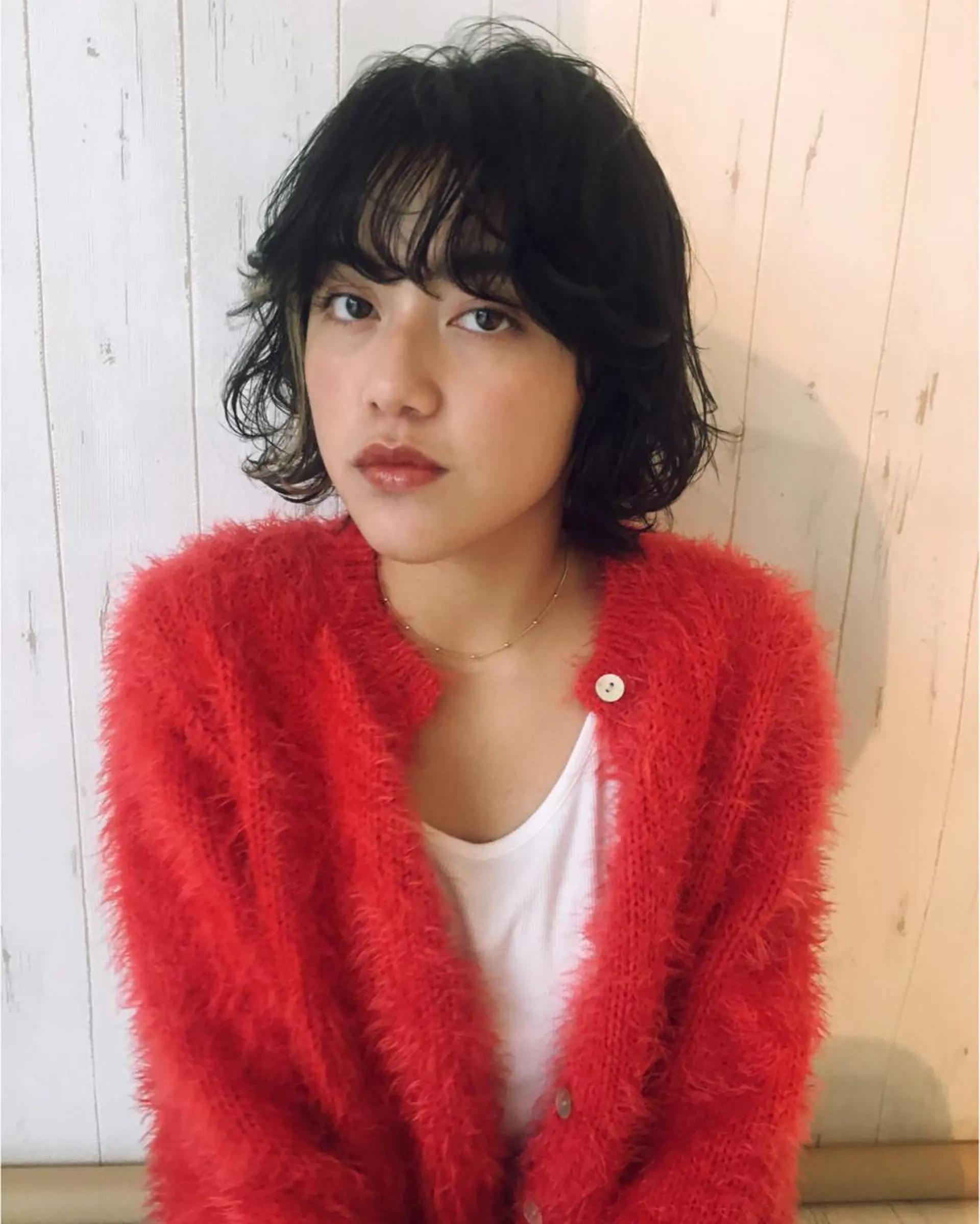 ショート カラー パーマ さかい なつみのヘアスタイル