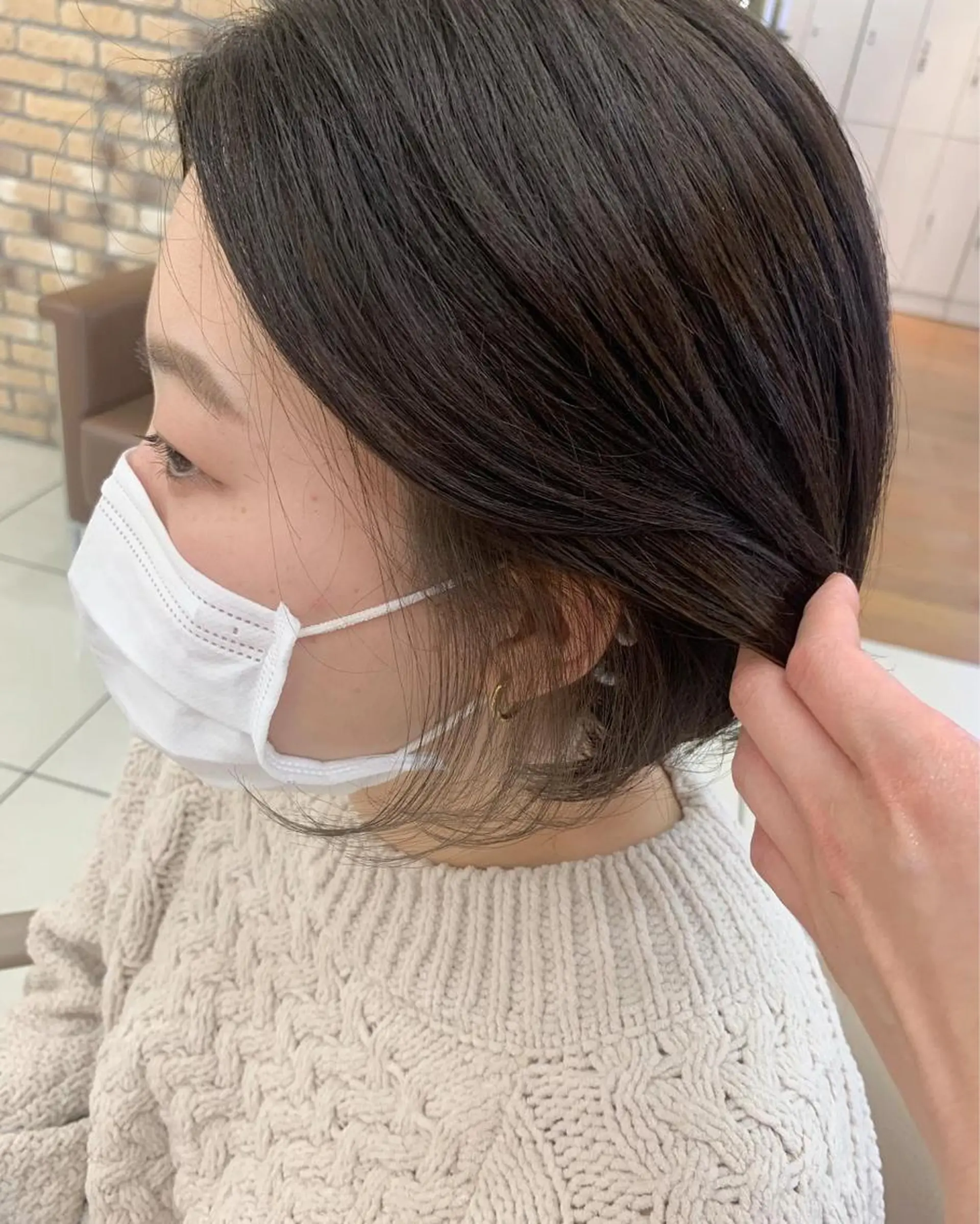 ショート カラー 羽エクステ🩷 🤍まき🤍のヘアスタイル