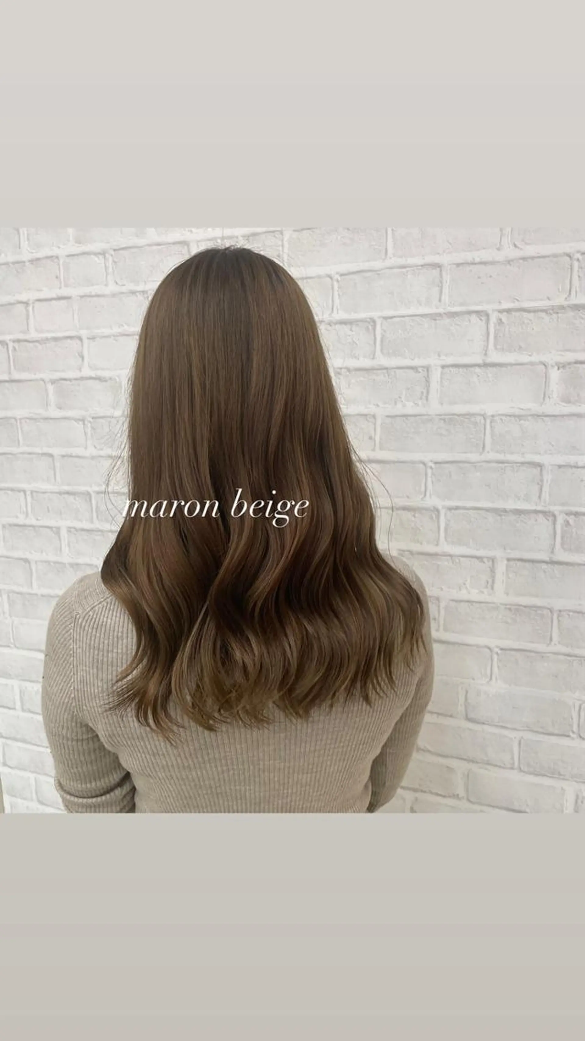 セミロング カラー ベージュカラー ダブルカラー ヘアーメイクWiLL 西宮店所属・川上 紗也加のヘアスタイル