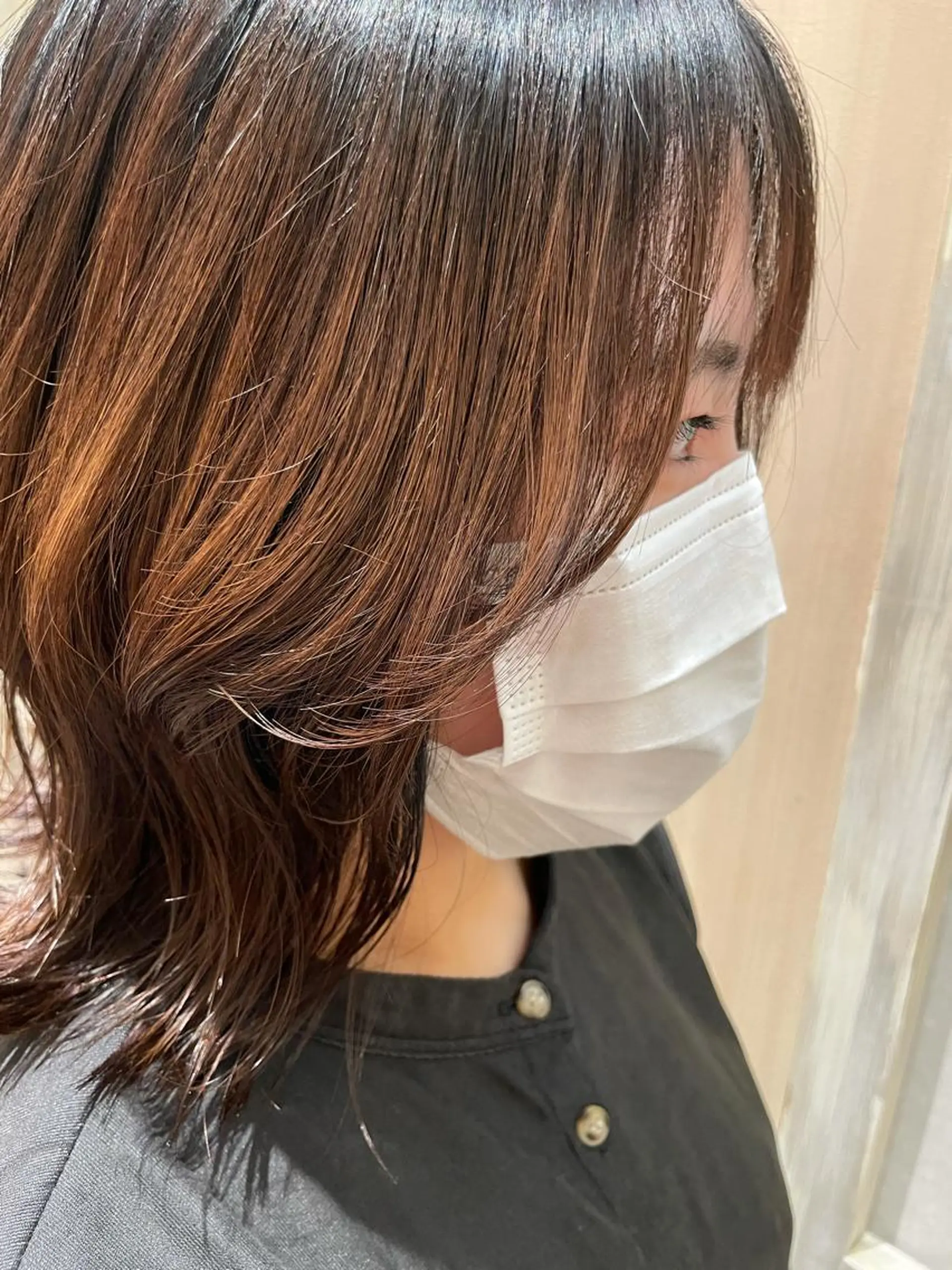 ミディアム ボブ 顔周りカット 韓国風ヘア 韓国風レイヤーカット 🇰🇷❕モカのヘアスタイル