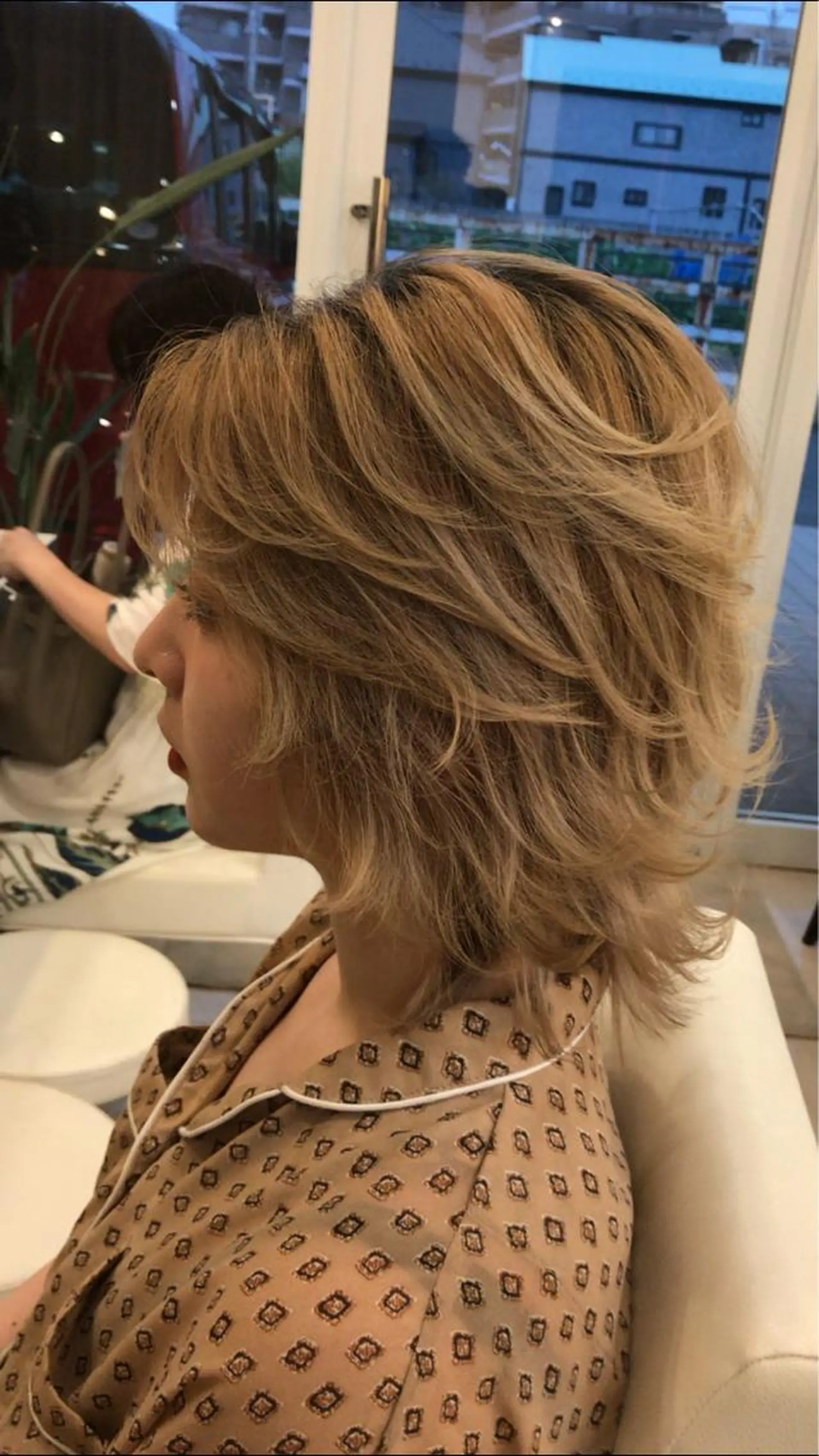 ミディアム カラー ヘアカラー トリートメント 武田 清久のヘアスタイル