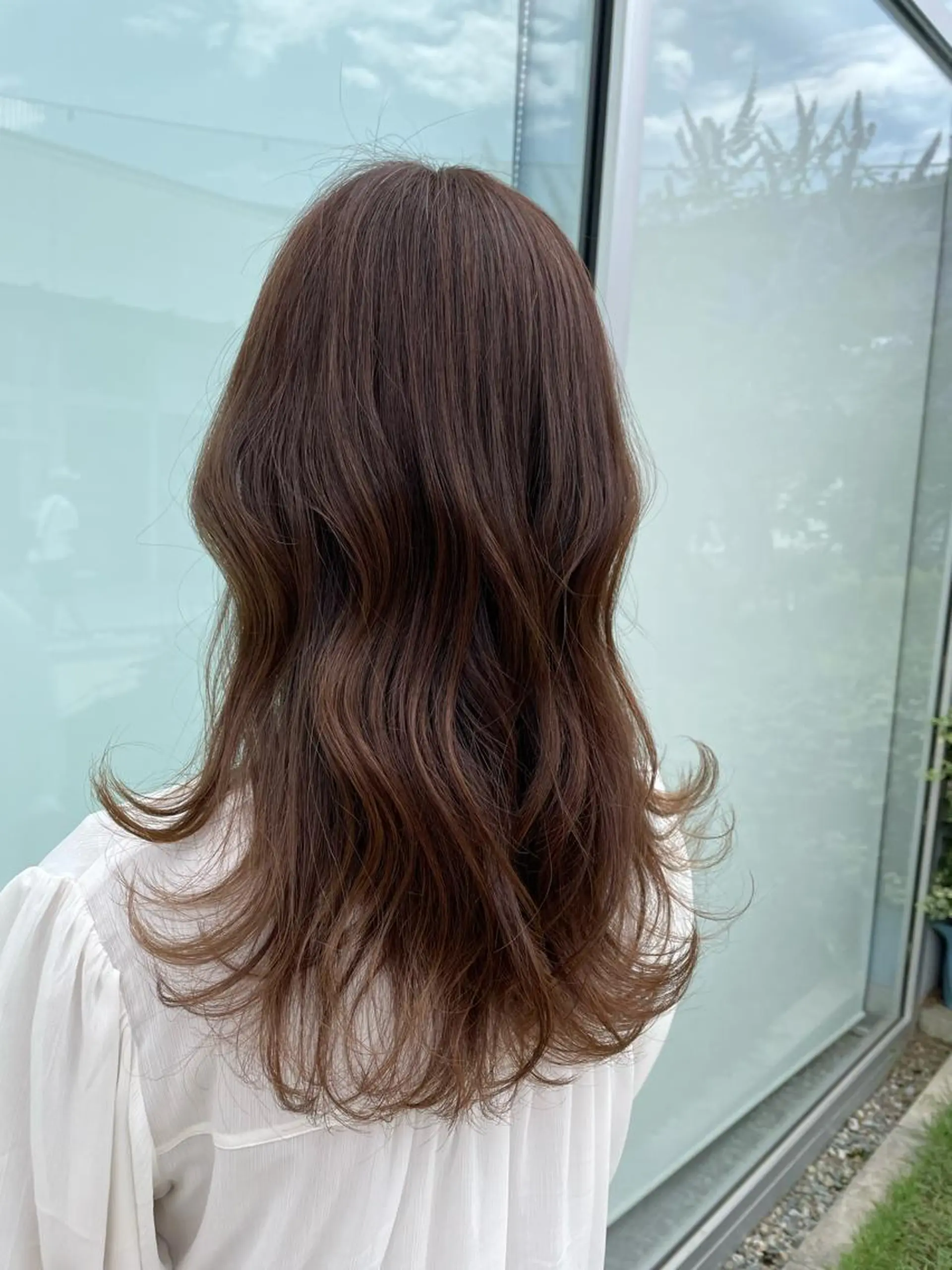 ロング カラー 原 萌香のヘアスタイル