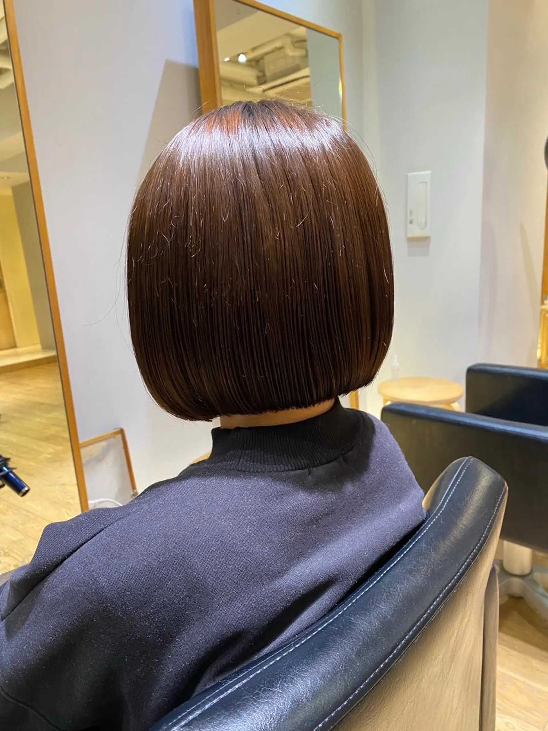 ショート ボブ カット トリートメント なみまきパーマ/ボブ パーマ🌼杉田 萌恵のヘアスタイル