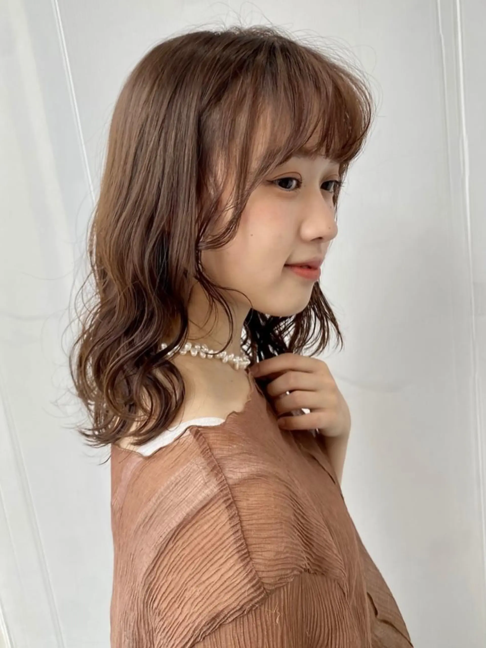 ミディアム 藤原 侑香のヘアスタイル