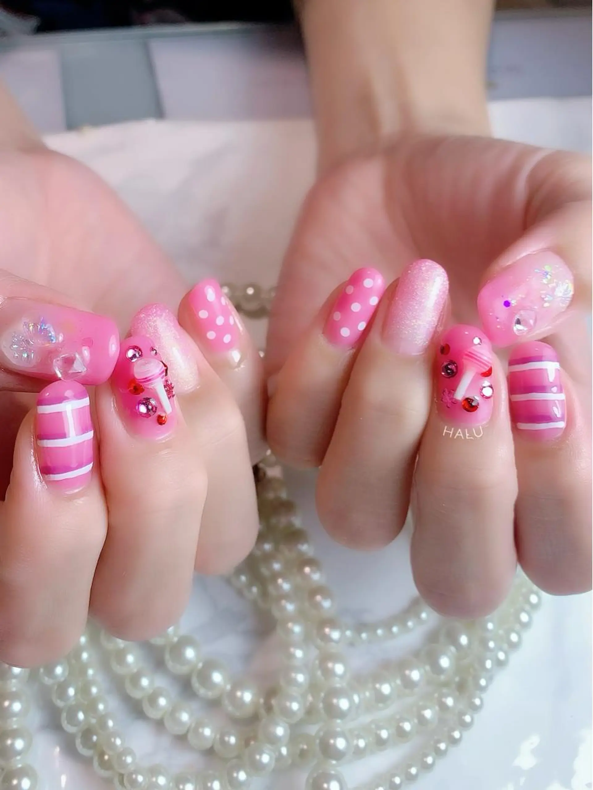 ネイル キラキラネイル HALU ハルのネイルデザイン