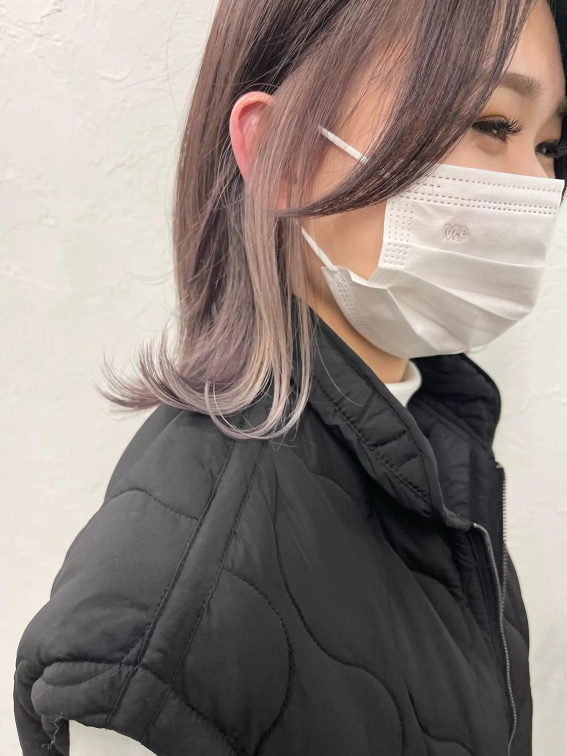 ミディアム カラー ベージュカラー ホワイトベージュ カット ヘアカラー トリートメント ブリーチダブルカラー 【koide】のヘアスタイル