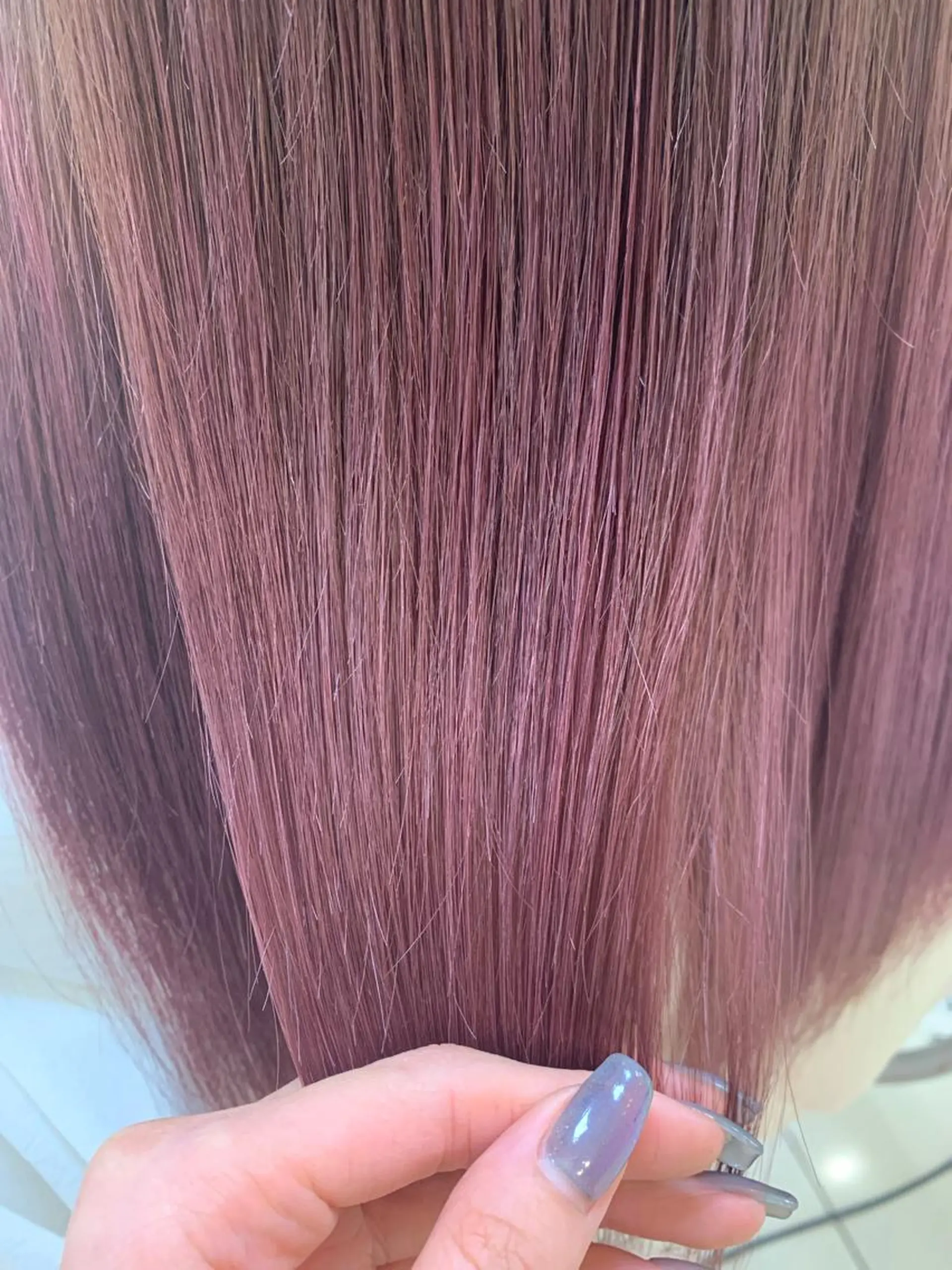 ロング カラー ヘアカラー トリートメント 店長ハイトーンカラー 柞山史奈のヘアスタイル