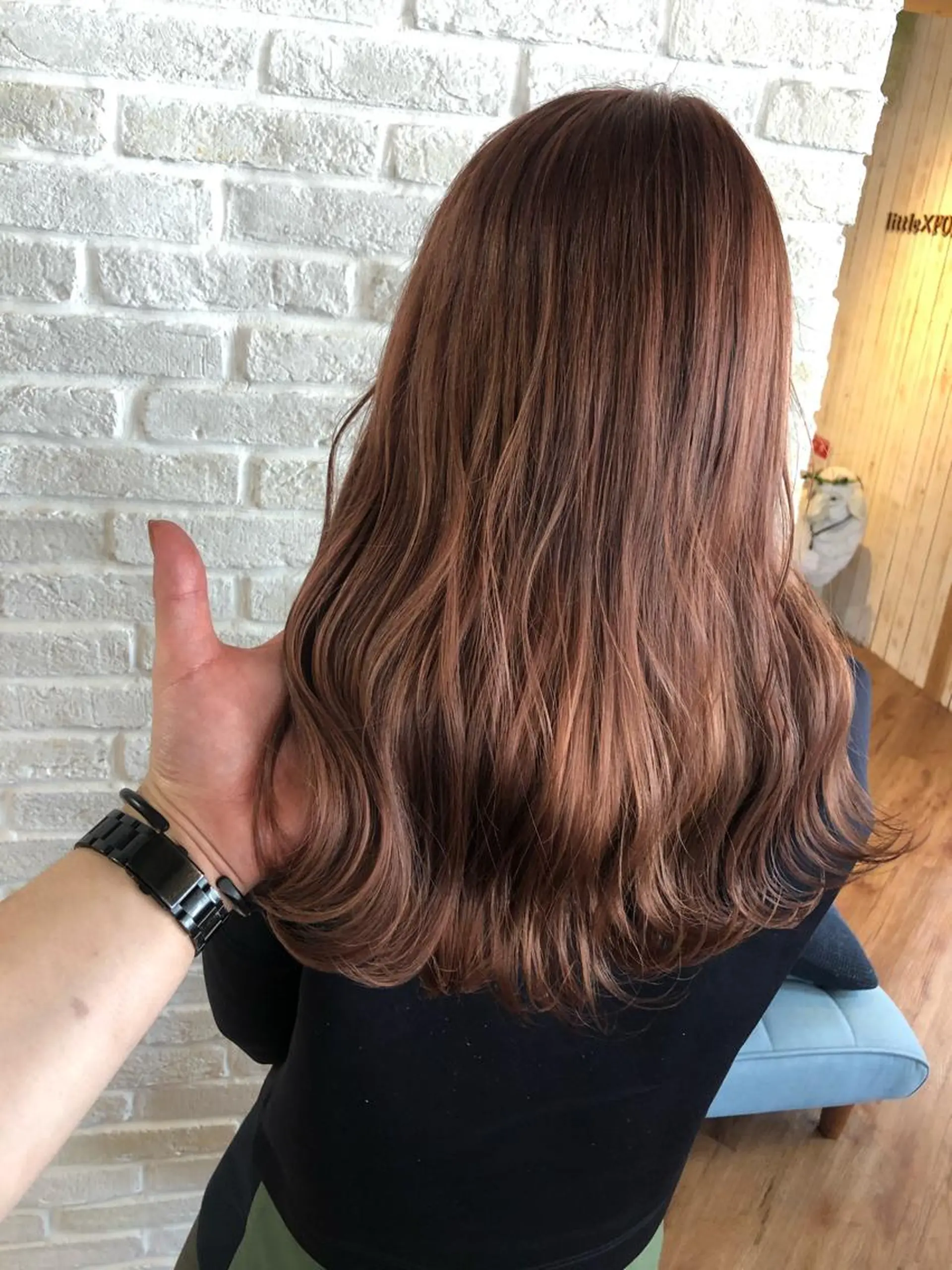 セミロング カラー hair salon Ranun髪質改善のヘアスタイル