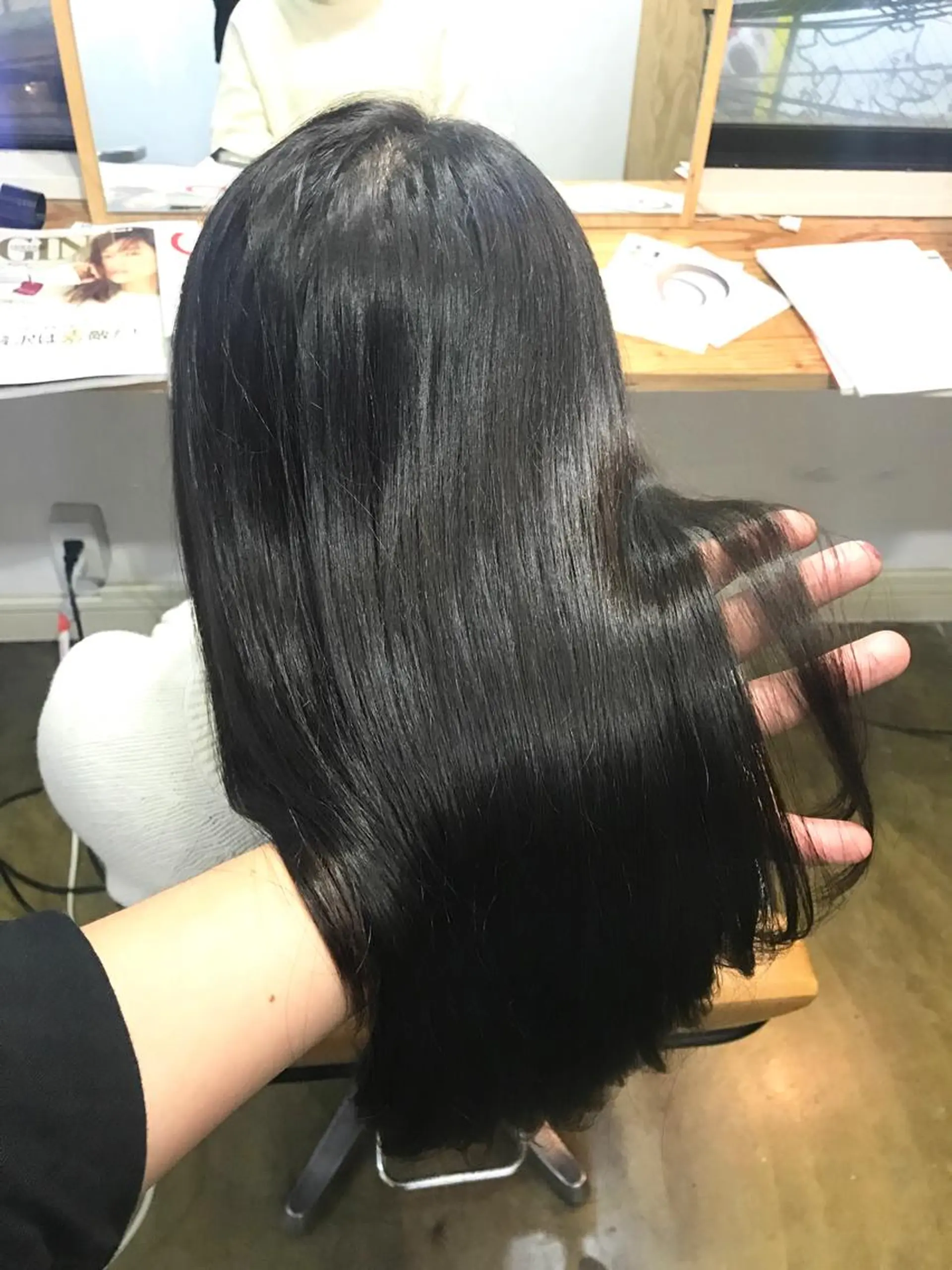 セミロング カラー 髪質改善 カット ヘアカラー トリートメント 💎髪質改善💎 デザイナーshinのヘアスタイル