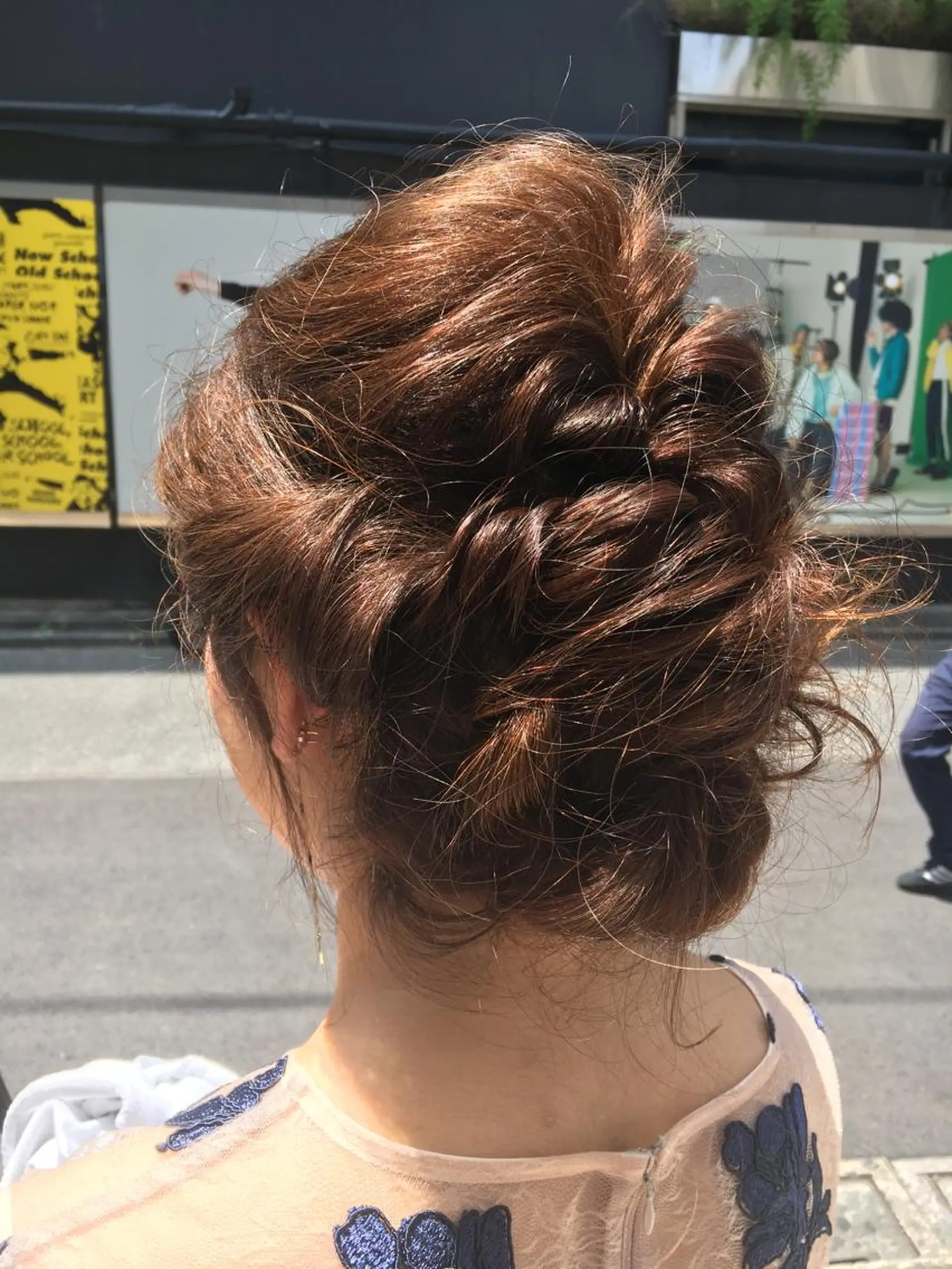 ミディアム ヘアアレンジ 北條 優輝のヘアスタイル