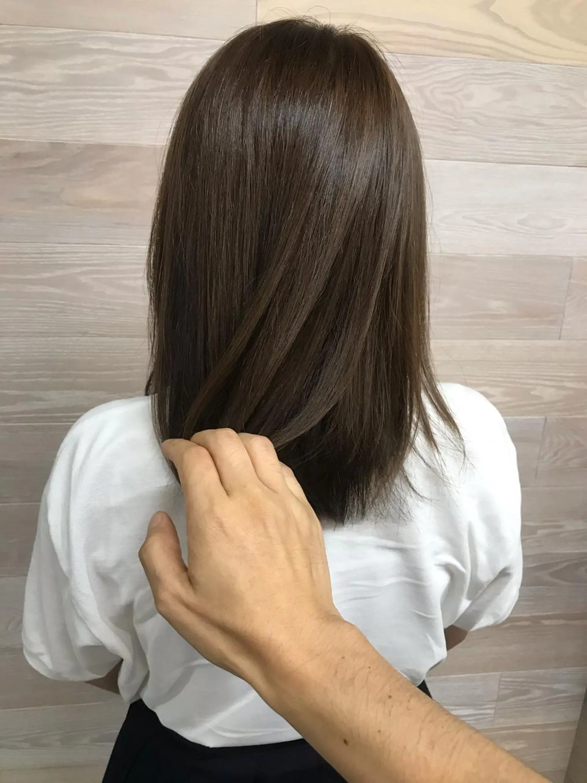 ミディアム ミディアムパーマ 縮毛矯正 🌈似合わせカット 中村隆寛のヘアスタイル