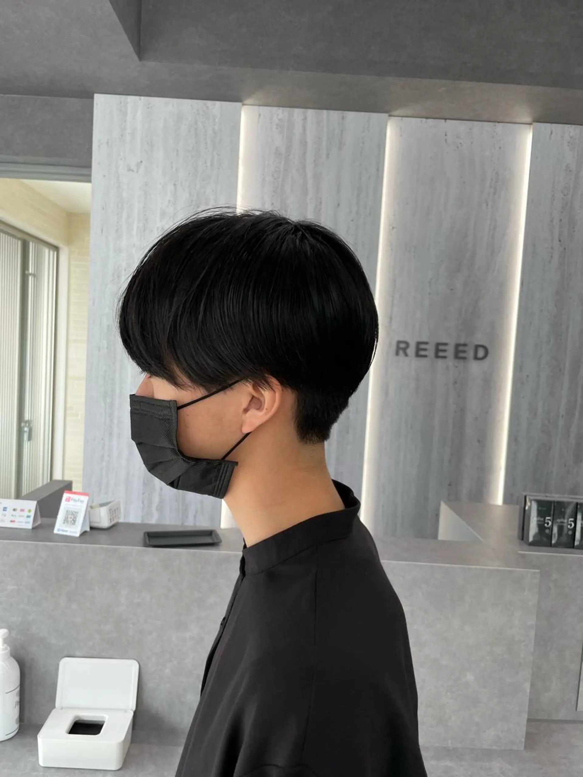 ショート メンズ マッシュ 毛流れ縮毛矯正✨ メンズ那智優貴のヘアスタイル