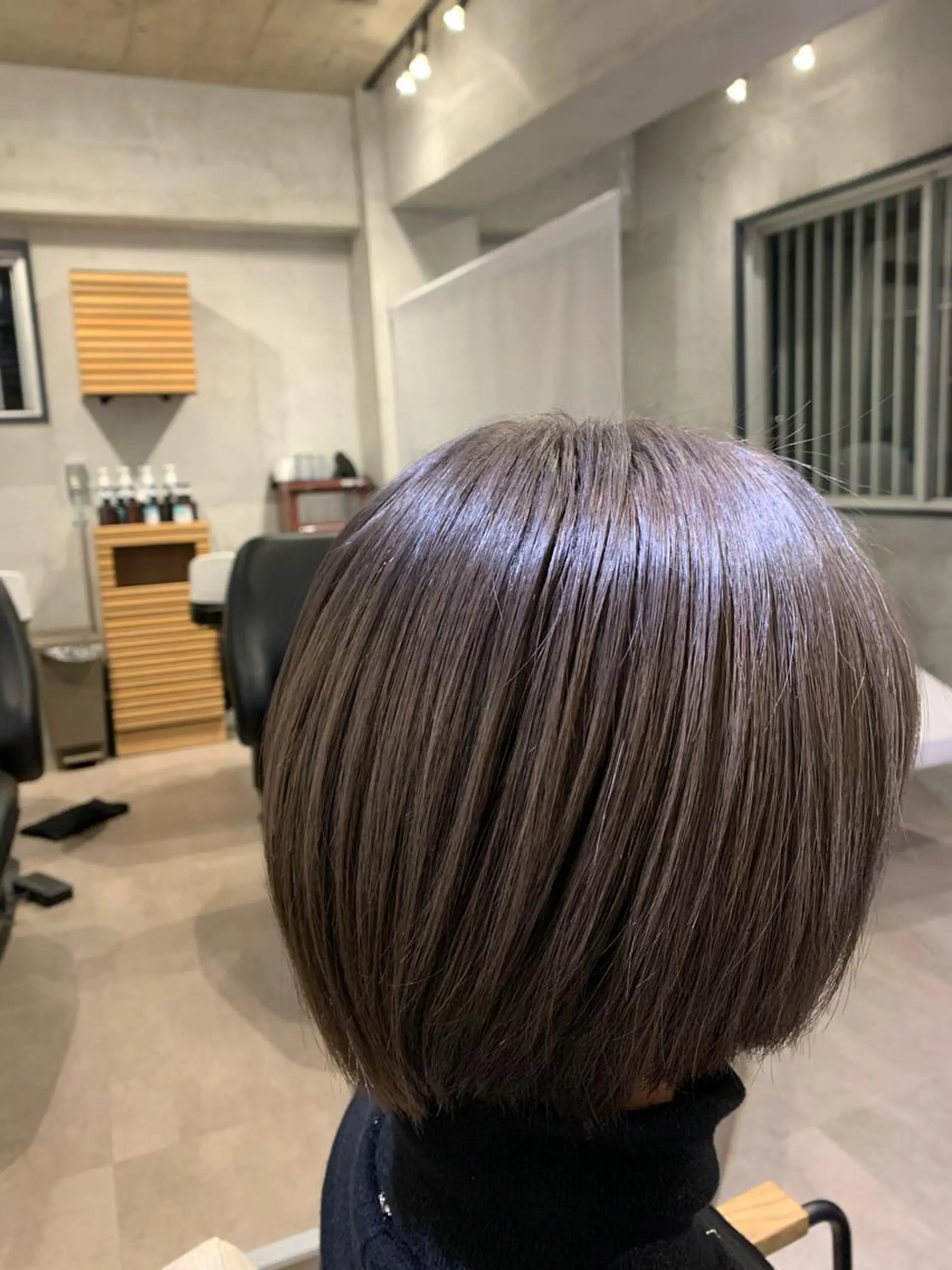 ミディアム カラー パーマ ヘアアレンジ ネイル グレージュ カット ヘアカラー トリートメント Sia中野新橋 『JUNYA』のヘアスタイル