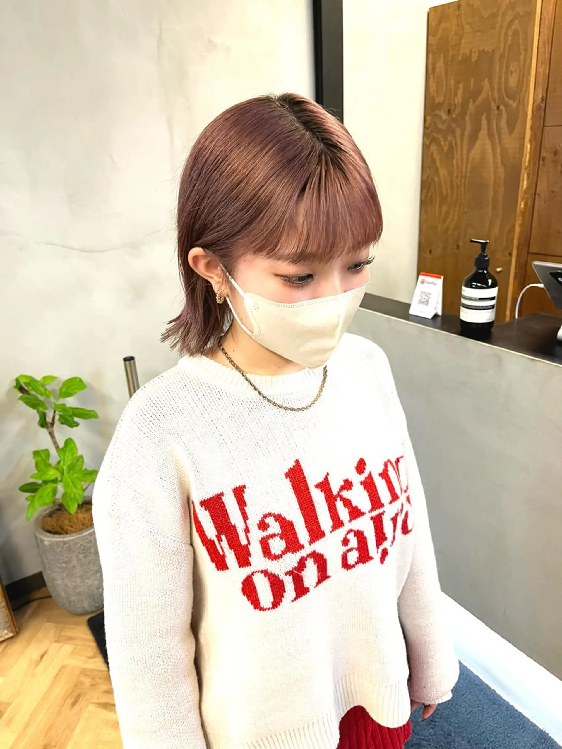 ミディアム カラー ブリーチ esu西梅田所属・ena/ブリーチなし 透明感・レイヤー🎀のヘアスタイル