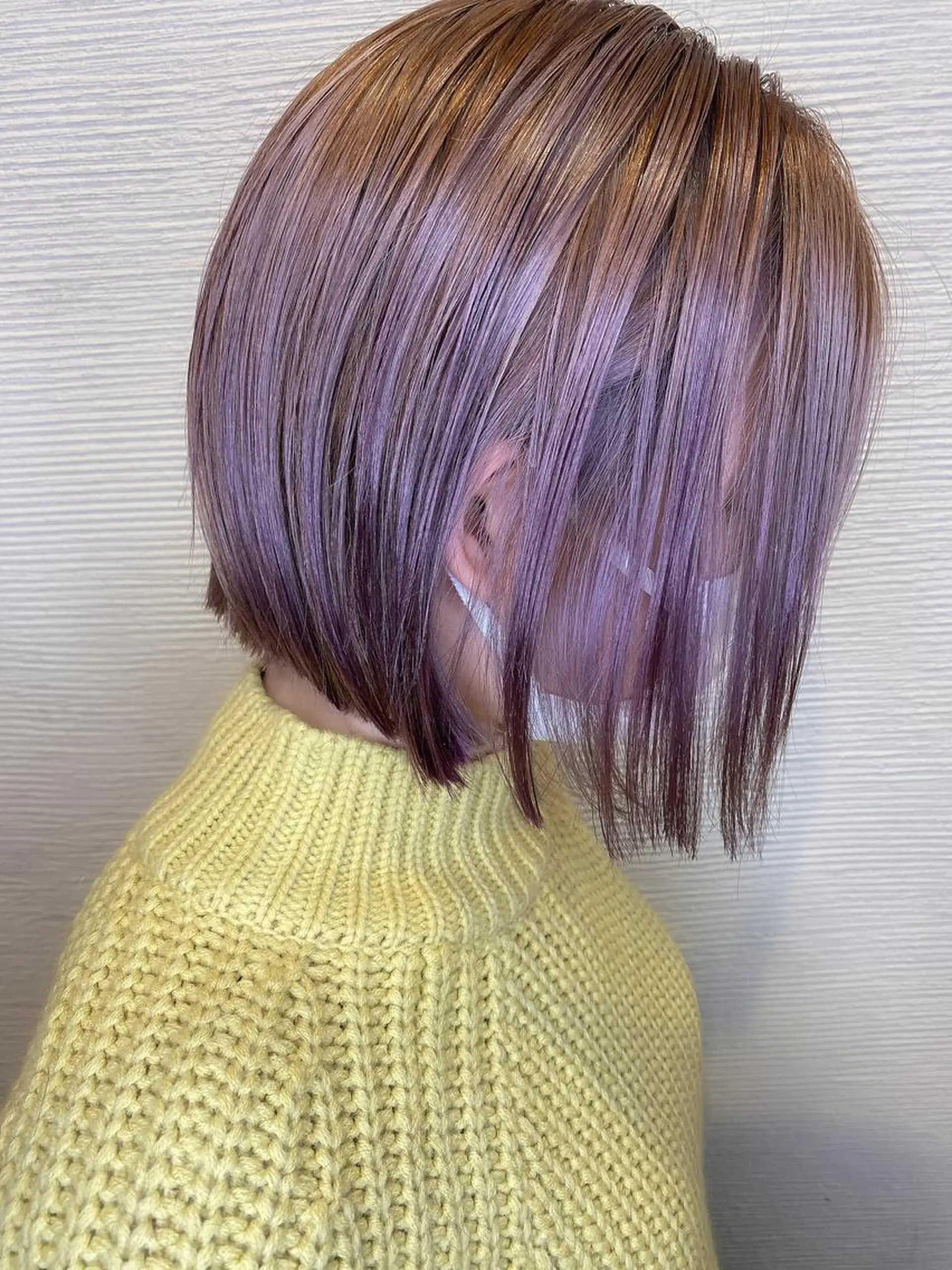 ショート パープルカラー ボブ ヘアカラー 小塚 和眞のヘアスタイル