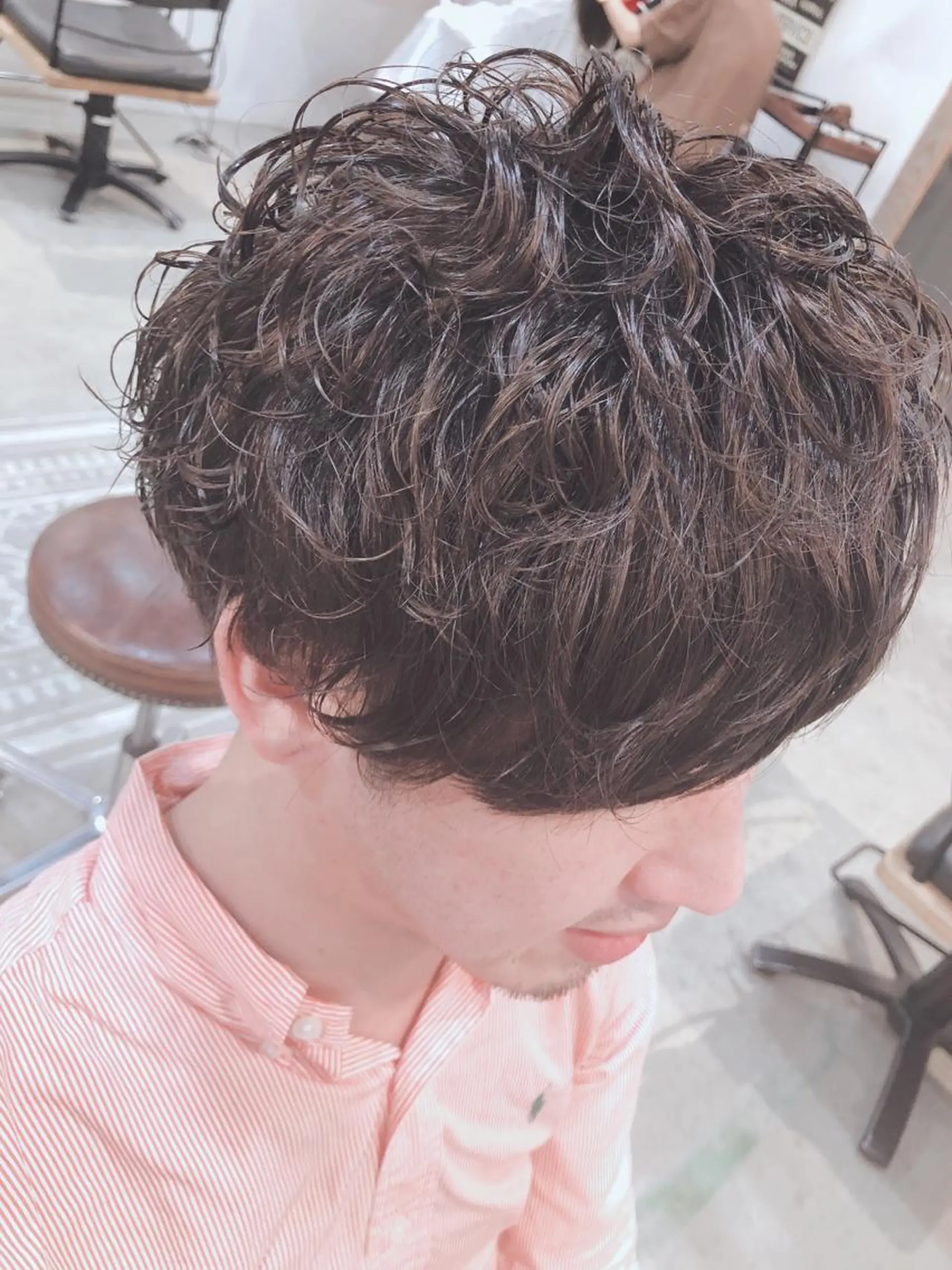 ショート パーマ メンズ CheRiR【シェリール】所属・cherir髪質改善 パーソナルカラー診断のヘアスタイル