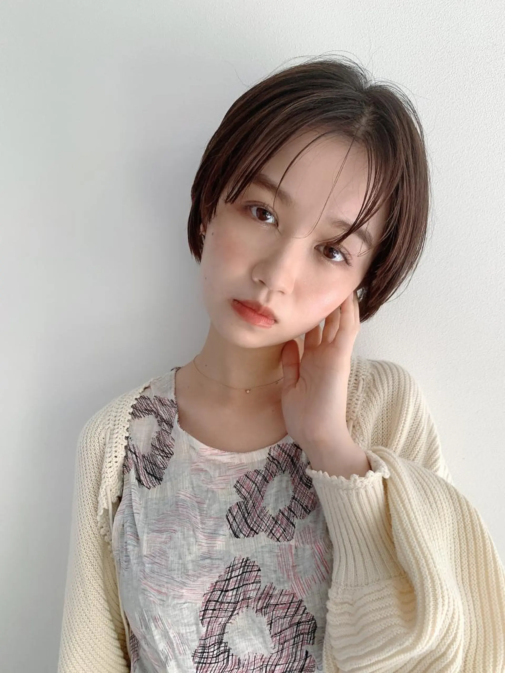 ショート カラー カット ヘアカラー なりたいが叶う ながしまじゅんきのヘアスタイル