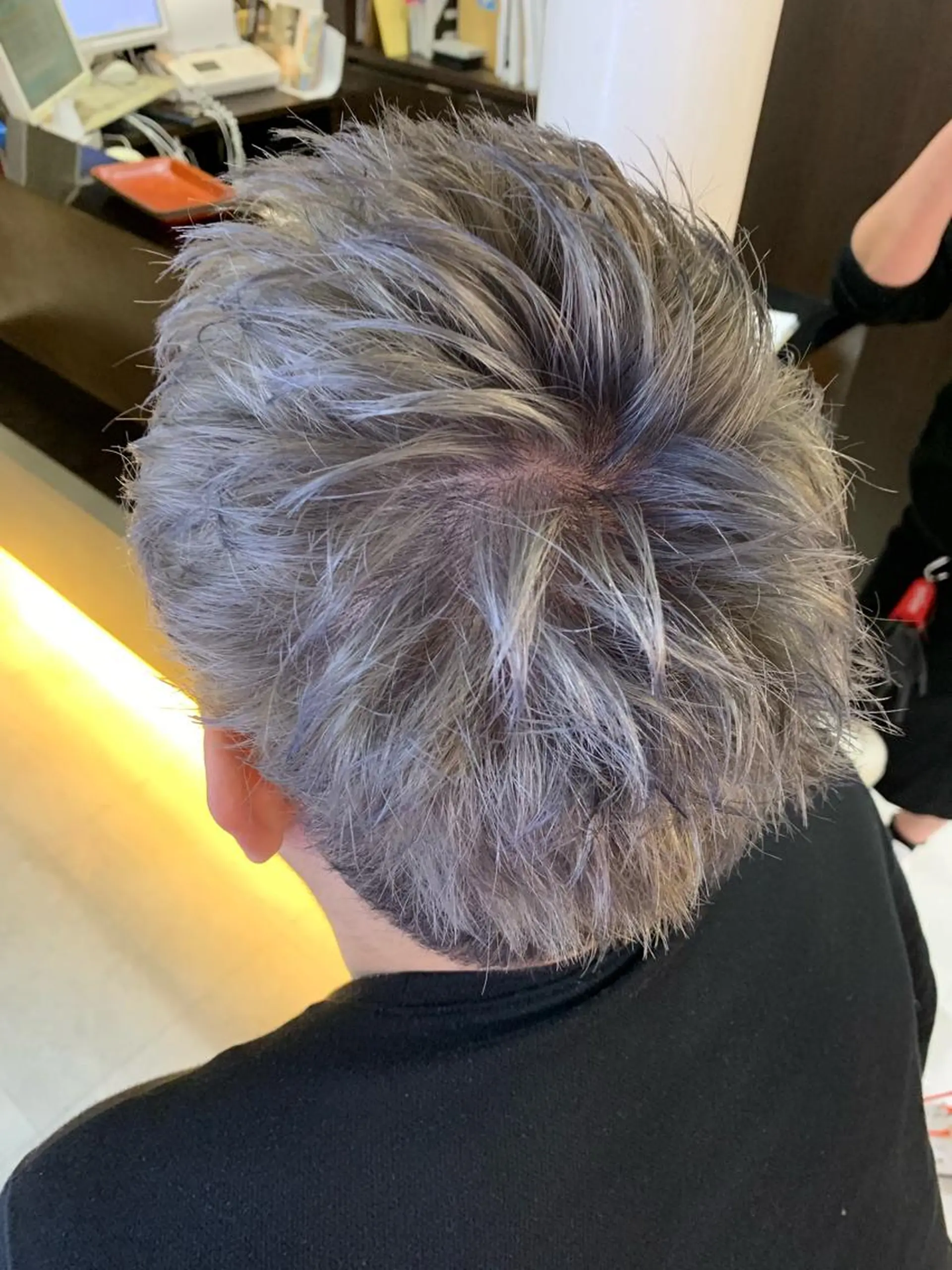 ショート カラー メンズ ヘアカラー トリートメント ✂️大門 巧✂️ LAFF難波店のヘアスタイル