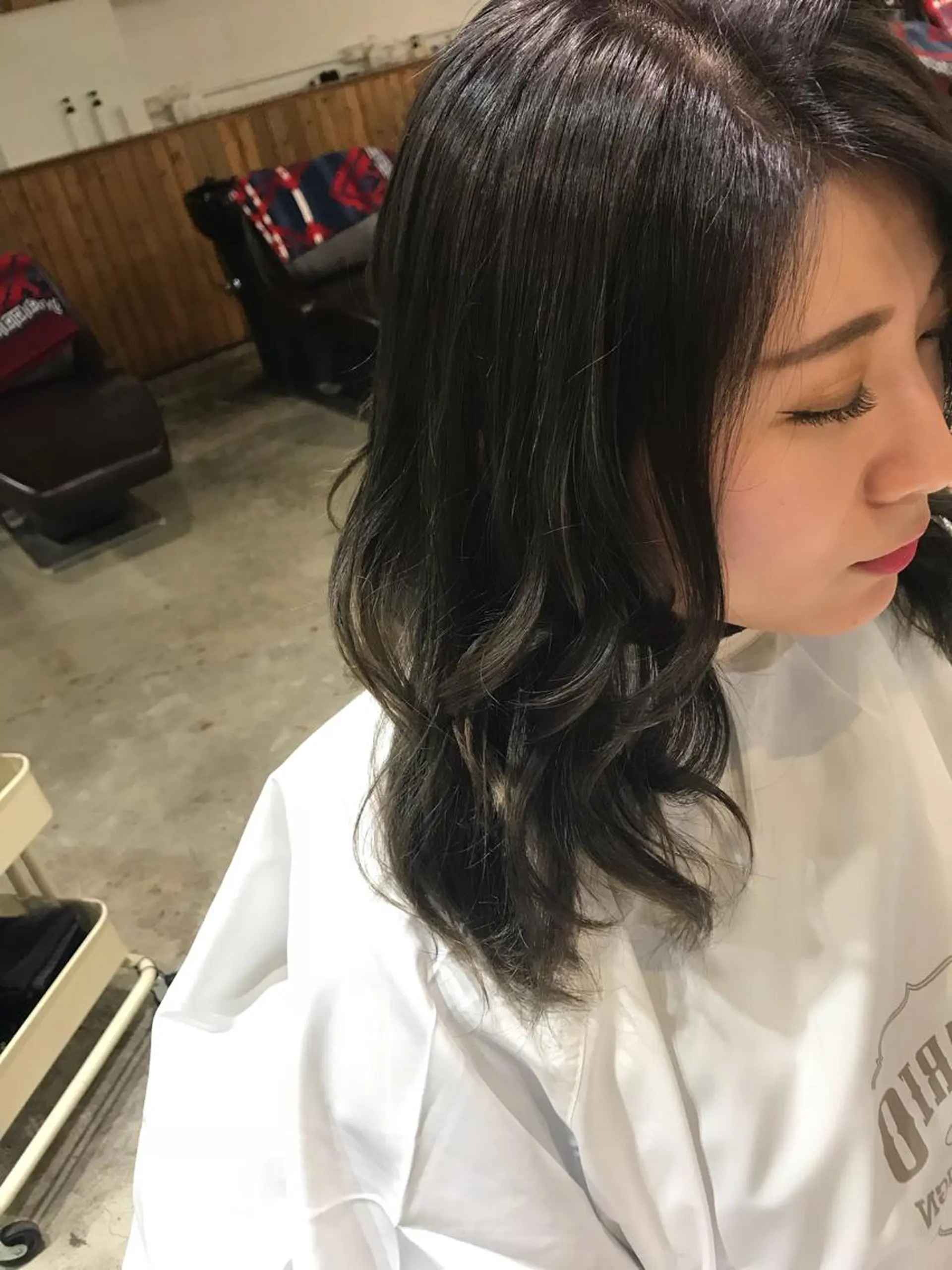 ミディアム カラー パーマ ヘアアレンジ メンズ キッズ グラデーションカラー グレージュ Forest. -髪質改善-のヘアスタイル