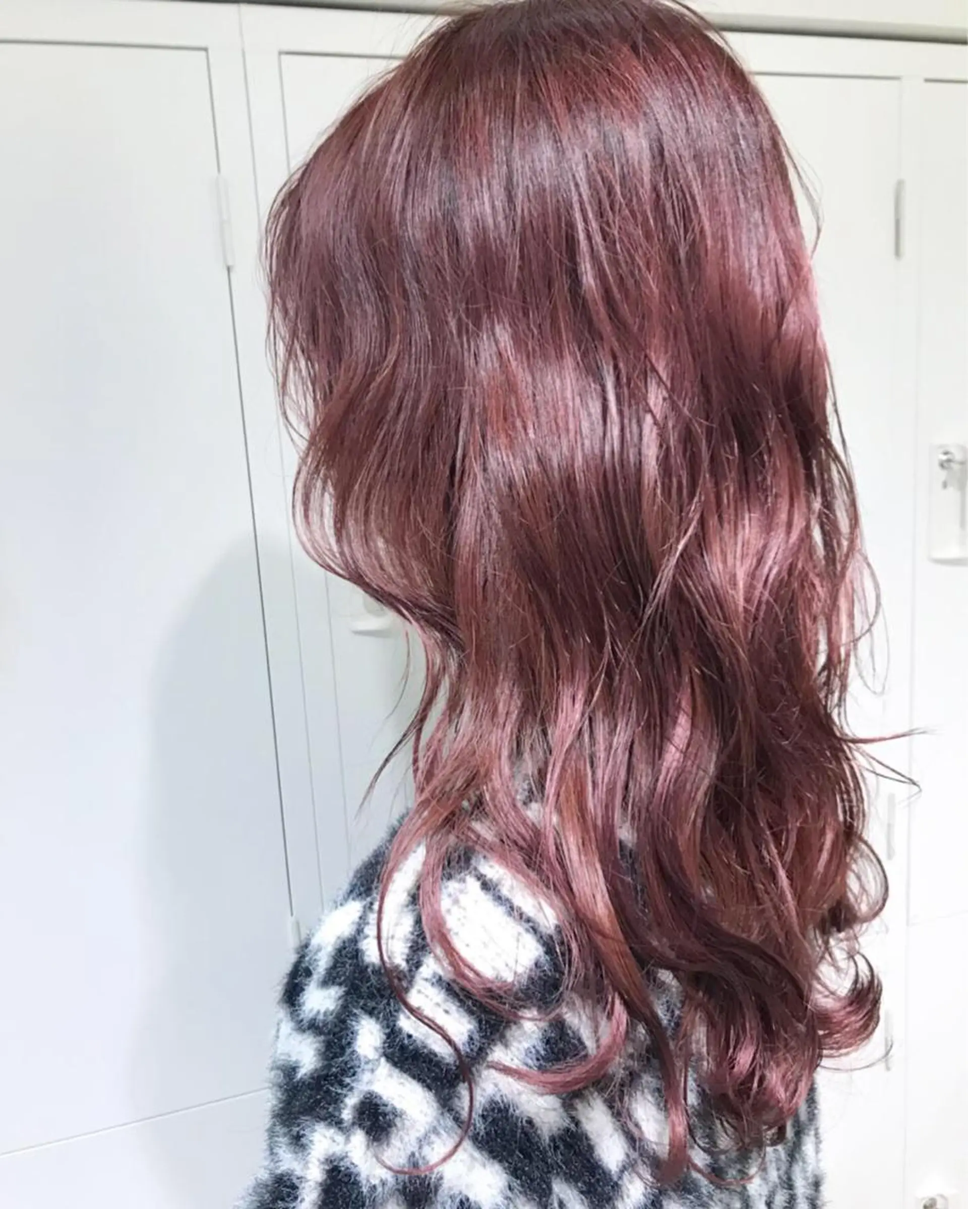 ロング カラー ピンクカラー 韓国/髪質改善💘 櫻井かれんのヘアスタイル