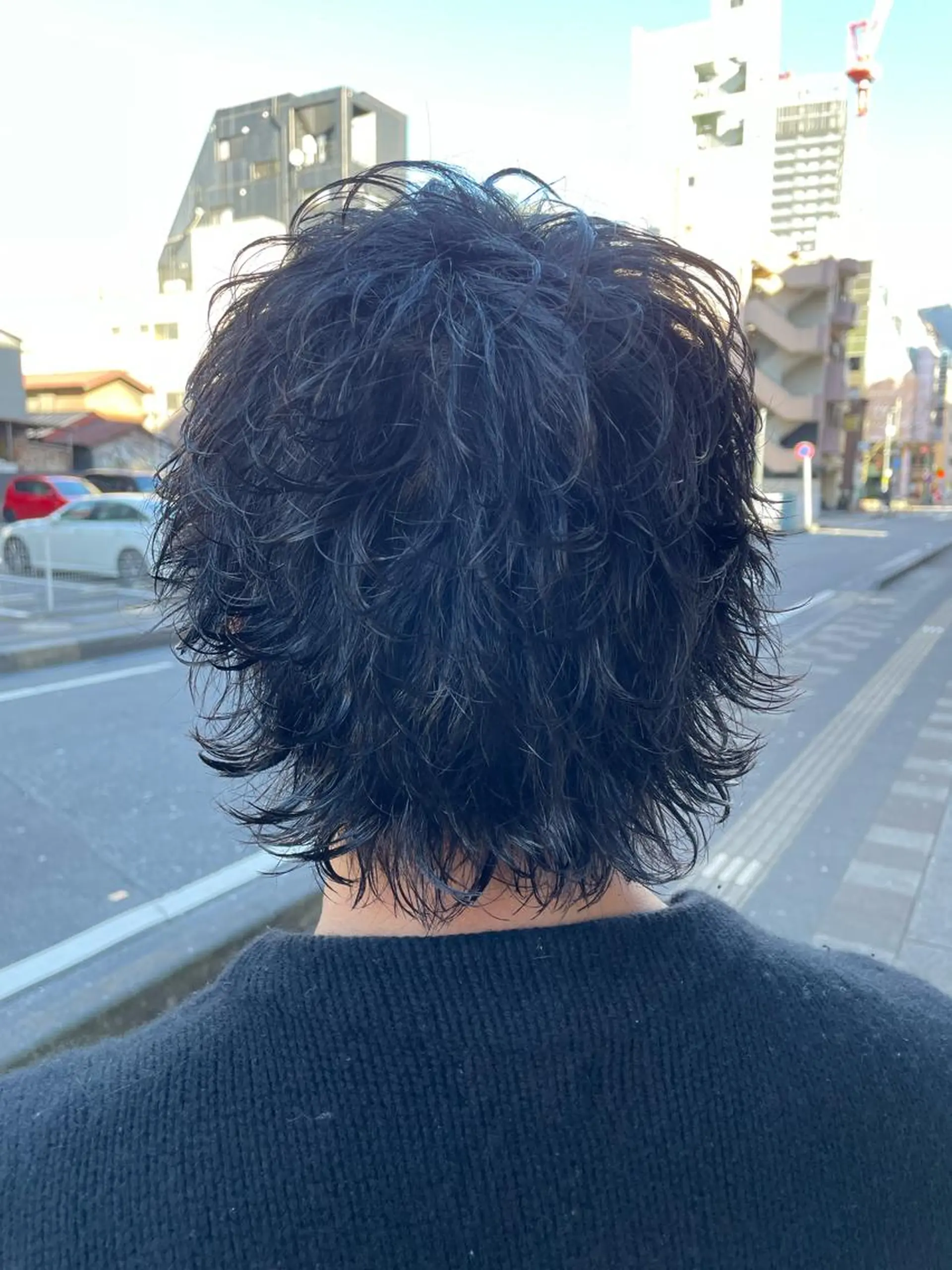 ショート パーマ メンズ メンズパーマ メンズウルフカット ショートヘア ウルフカット カット パーマ 小関 仁晴のヘアスタイル