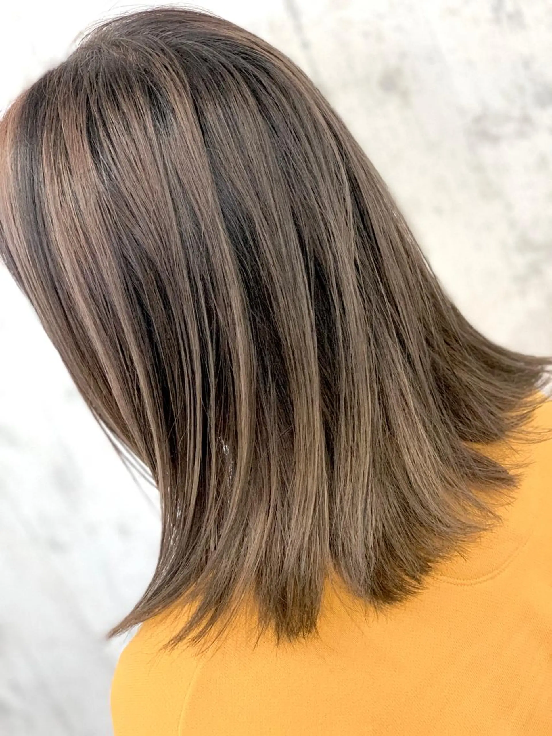 ミディアム レイヤーカット カット ヘアカラー 縮毛矯正 トリートメント ブリーチ毛に縮毛矯正 ✨カラー✨山田 正幸のヘアスタイル