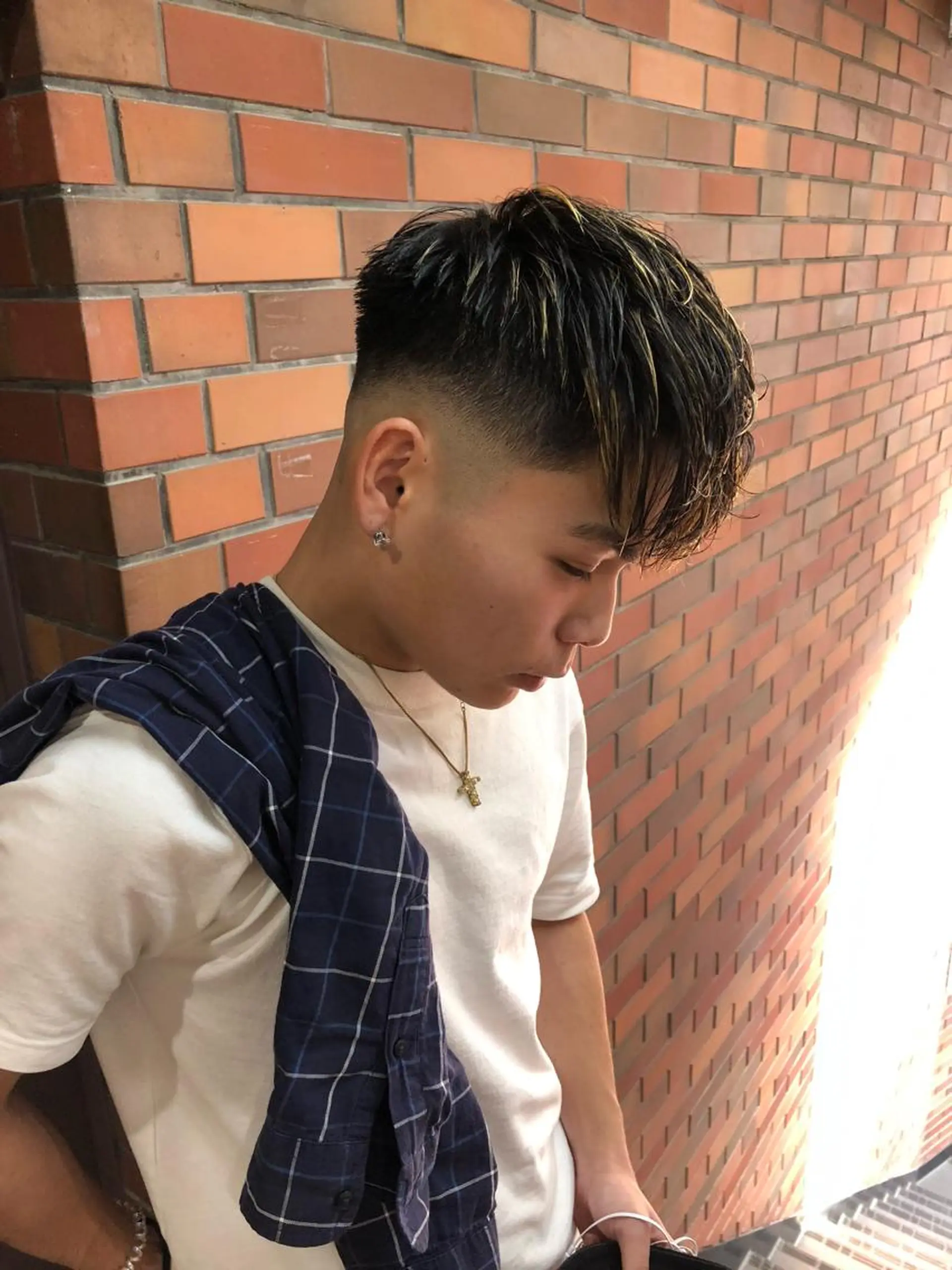 メンズ フェードカット スキンフェード ⭐️TOSHIKI メンズパーマオタク⭐のヘアスタイル